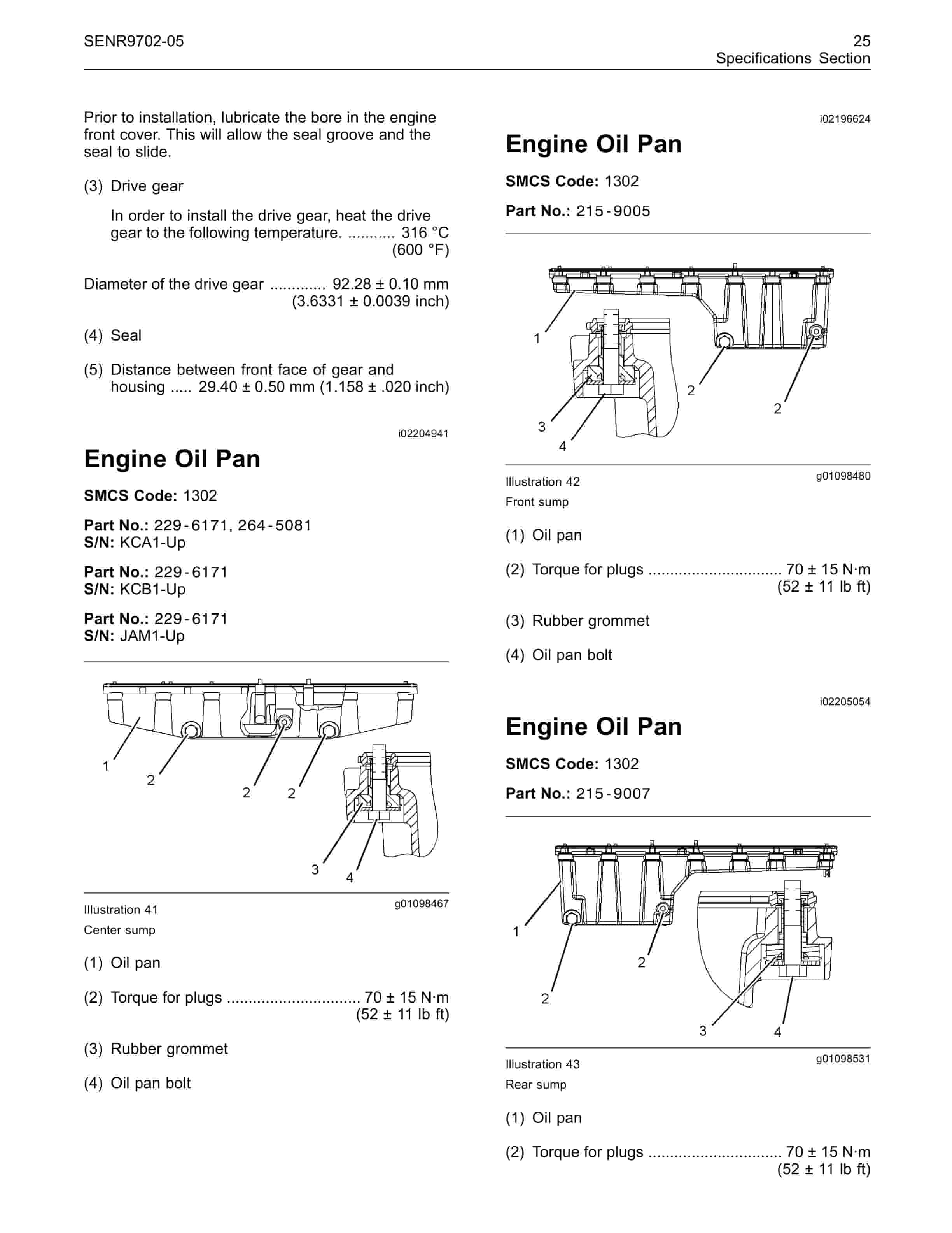 Caterpillar C11, C13 On-Highway Engines Specifications SENR9702-05-2