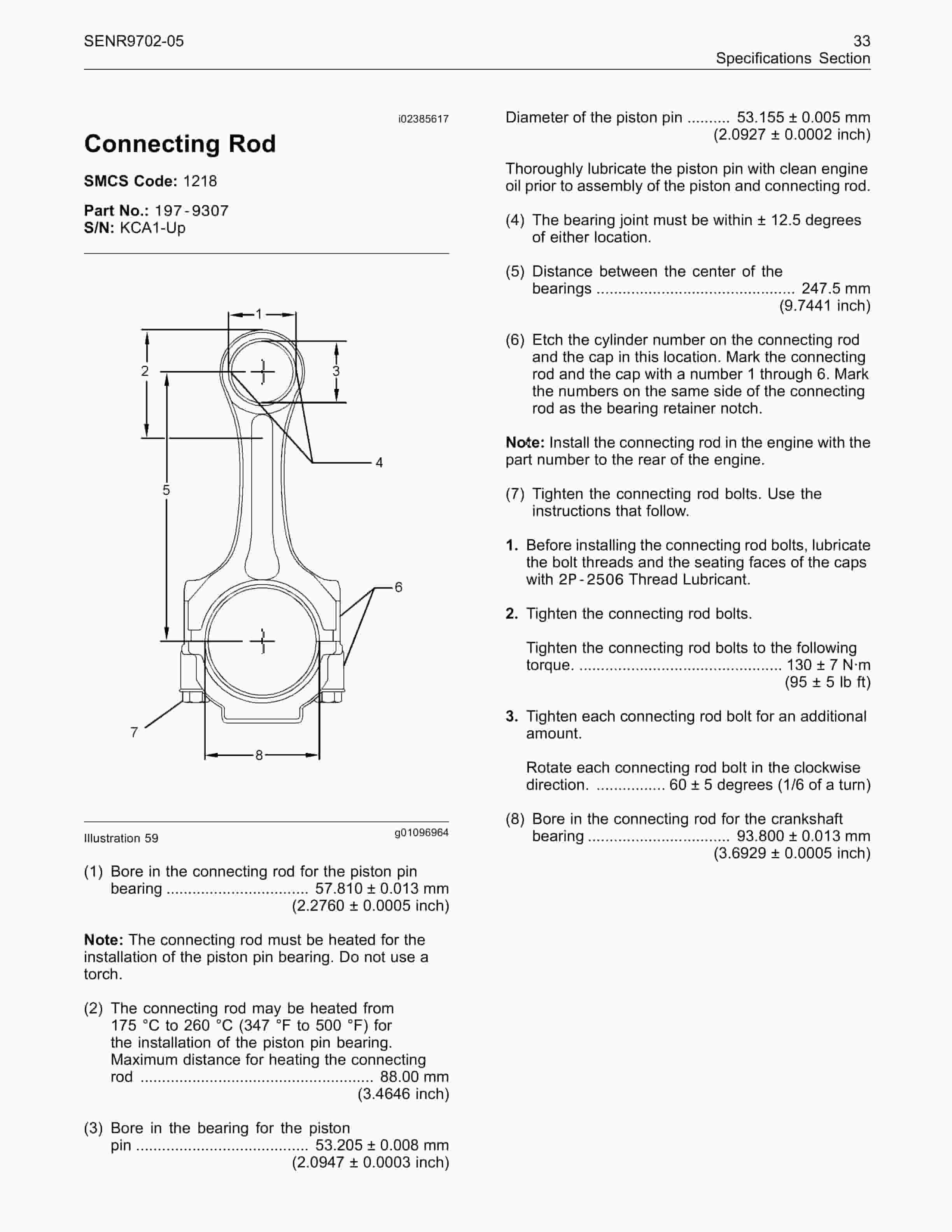 Caterpillar C11, C13 On-Highway Engines Specifications SENR9702-05-3