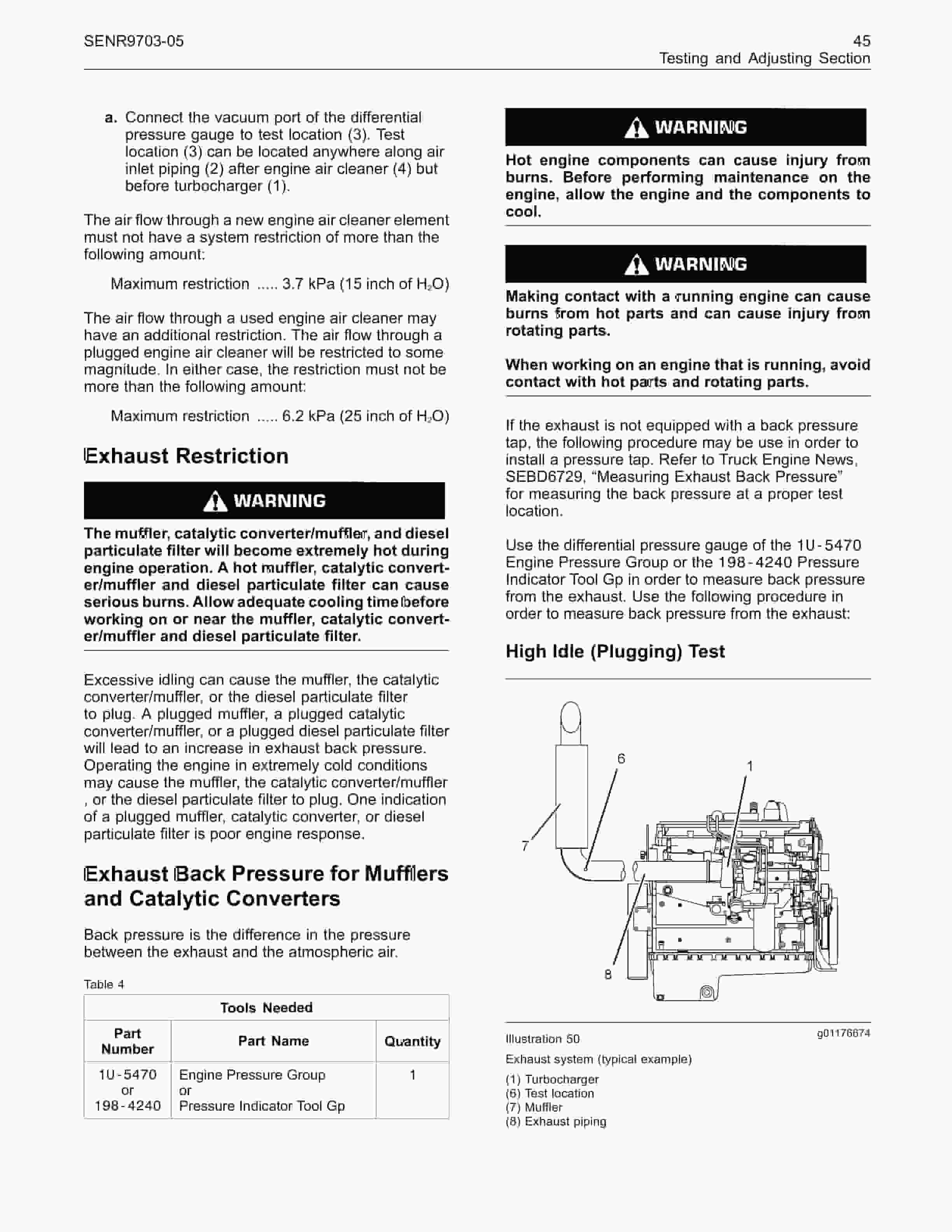 Caterpillar C11, C13 On-Highway Engines Systems Operation Testing And Adjusting SENR9703-05-2