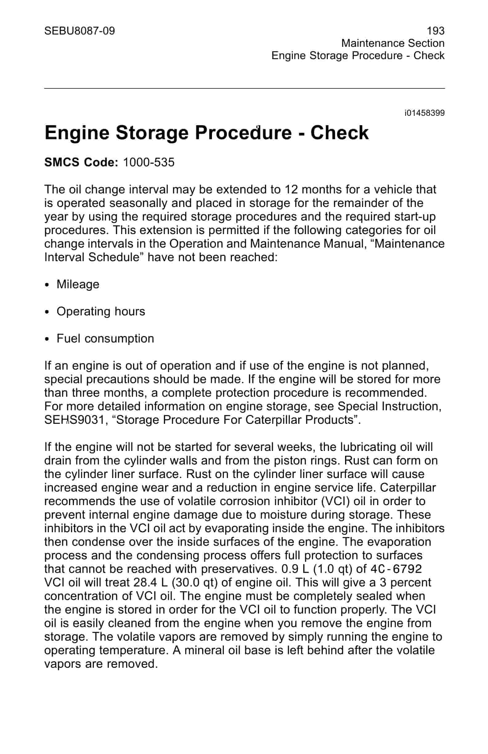 Caterpillar C13, C15 On-Highway Engines Operation And Maintenance Manual SEBU8087-09-4