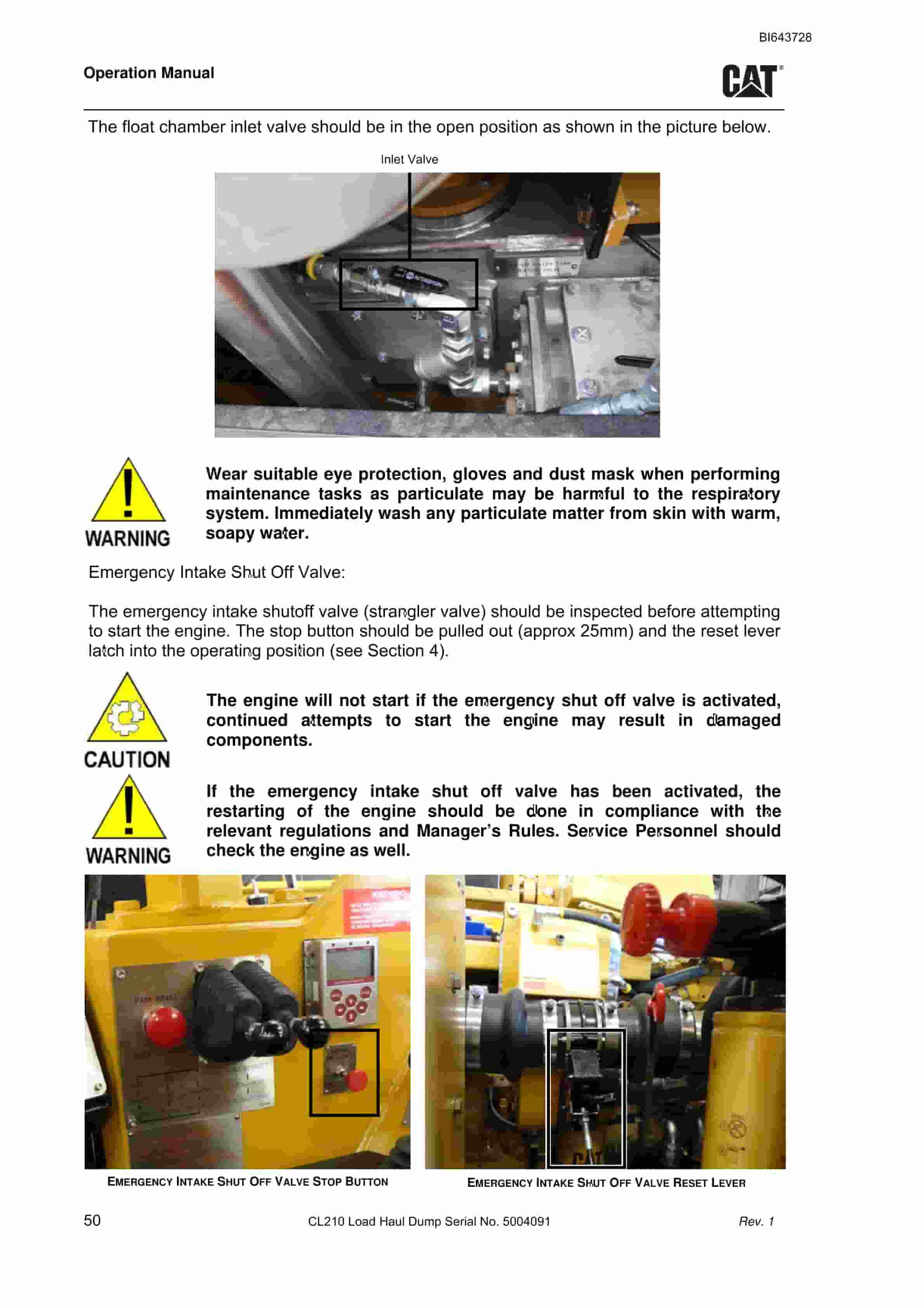 Caterpillar CL210 Load Haul Dump Operation Manual BI643728 2 Caterpillar CL210 Load Haul Dump Operation Manual BI643728 - Image 2