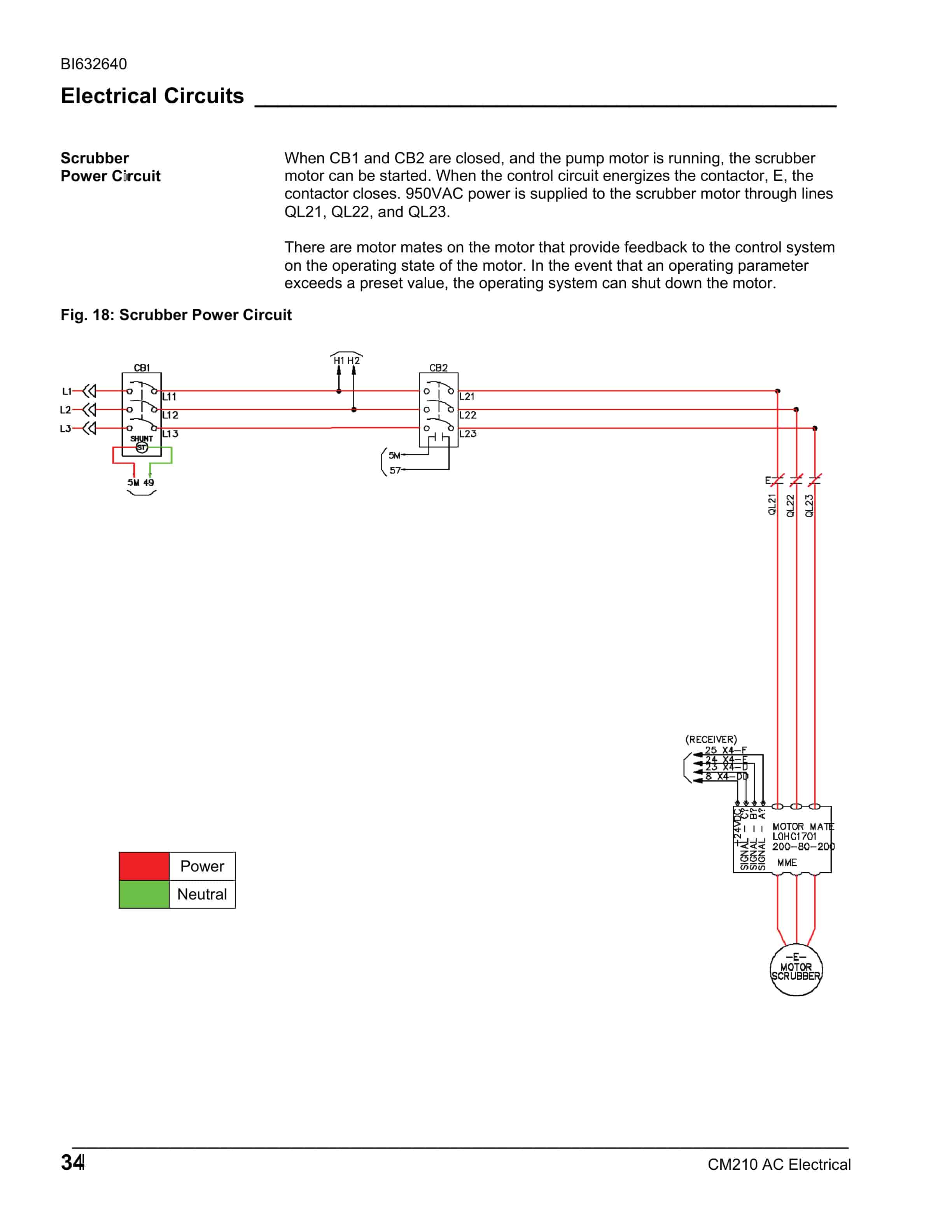 Caterpillar CM210 Continuous Miner Electrical Operation And Maintenance Manual BI632640-3