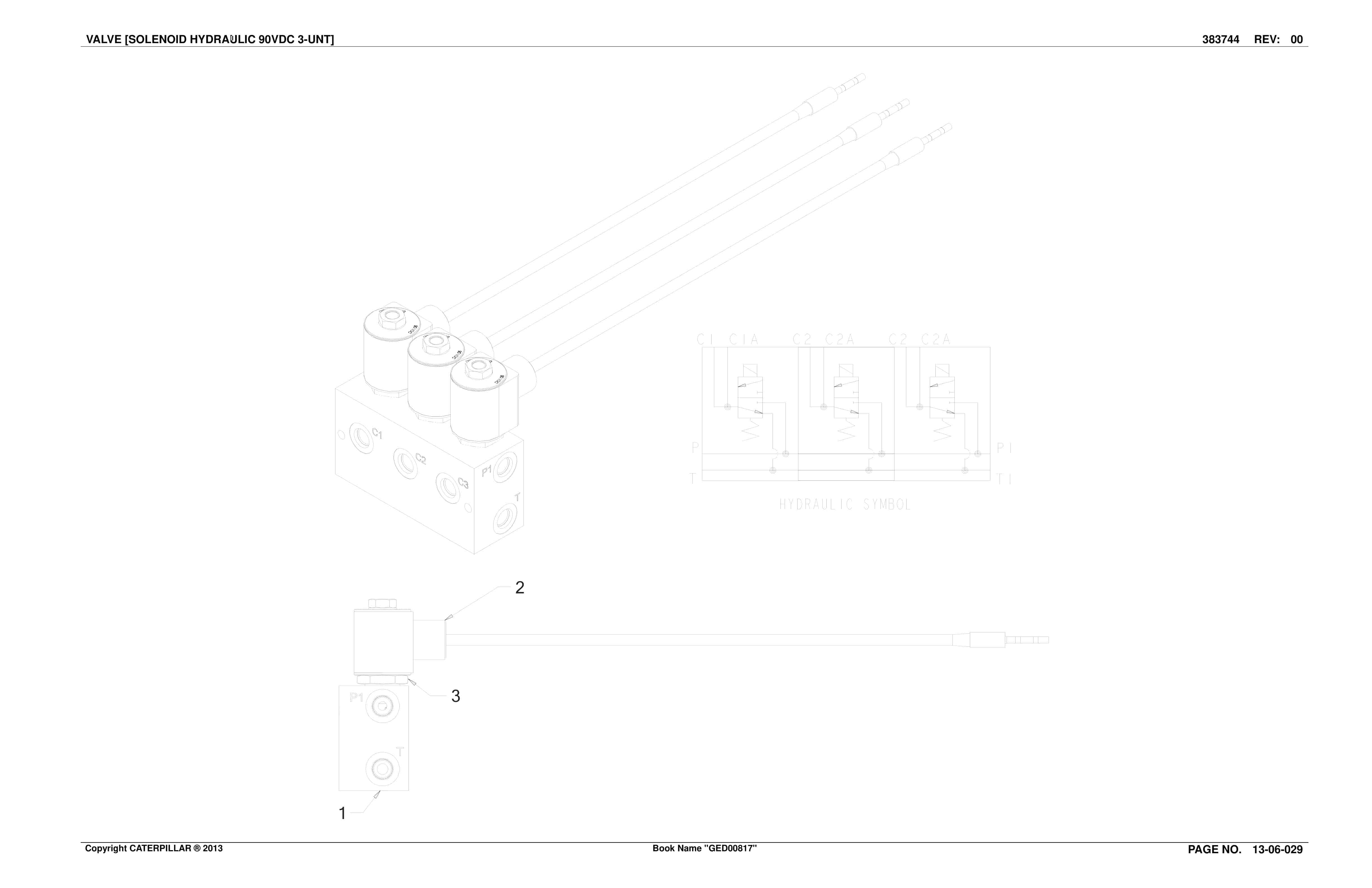 Caterpillar CM230 Continuous Miner Parts Manual BI632538-3