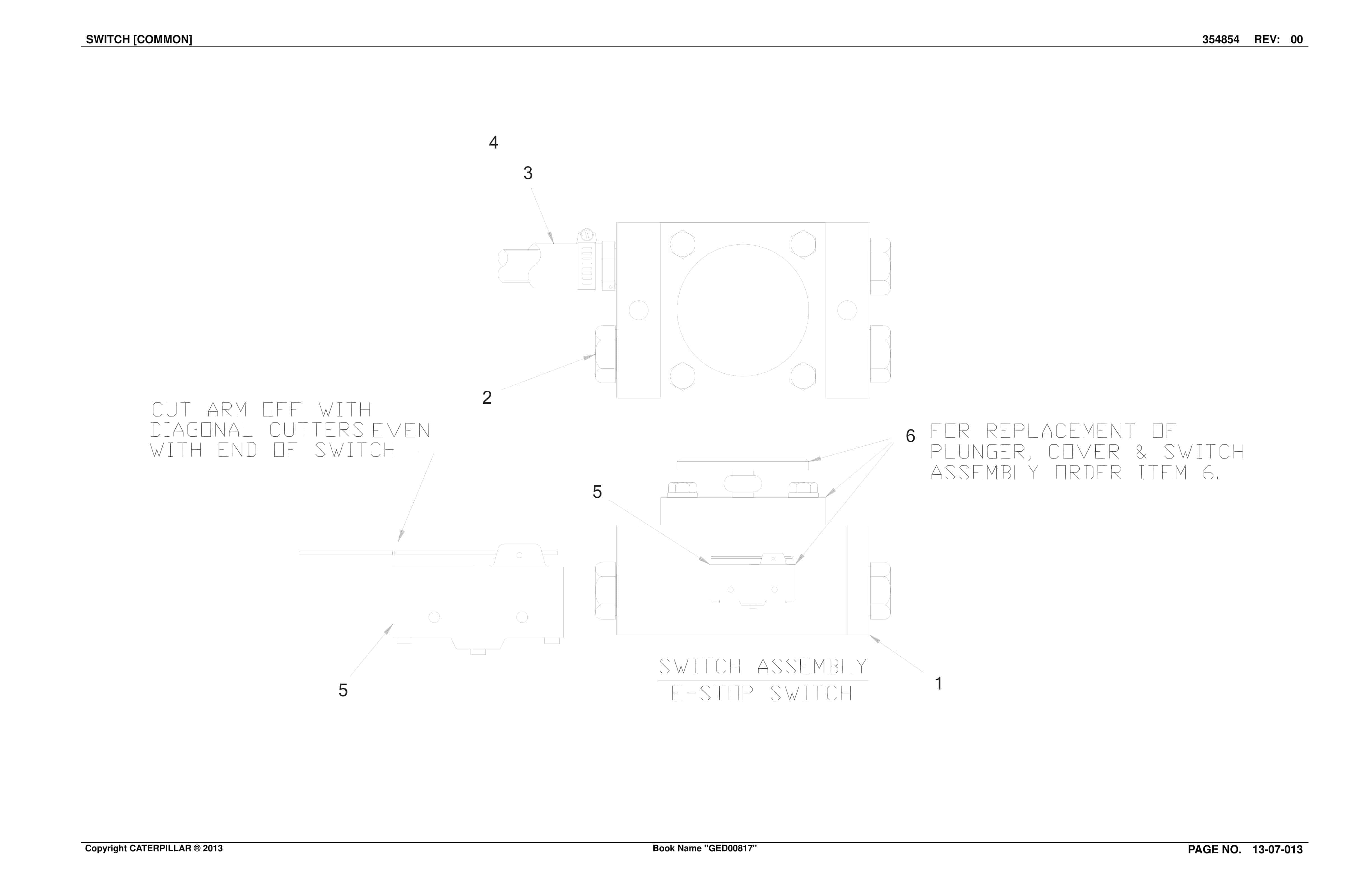 Caterpillar CM230 Continuous Miner Parts Manual BI632538-4