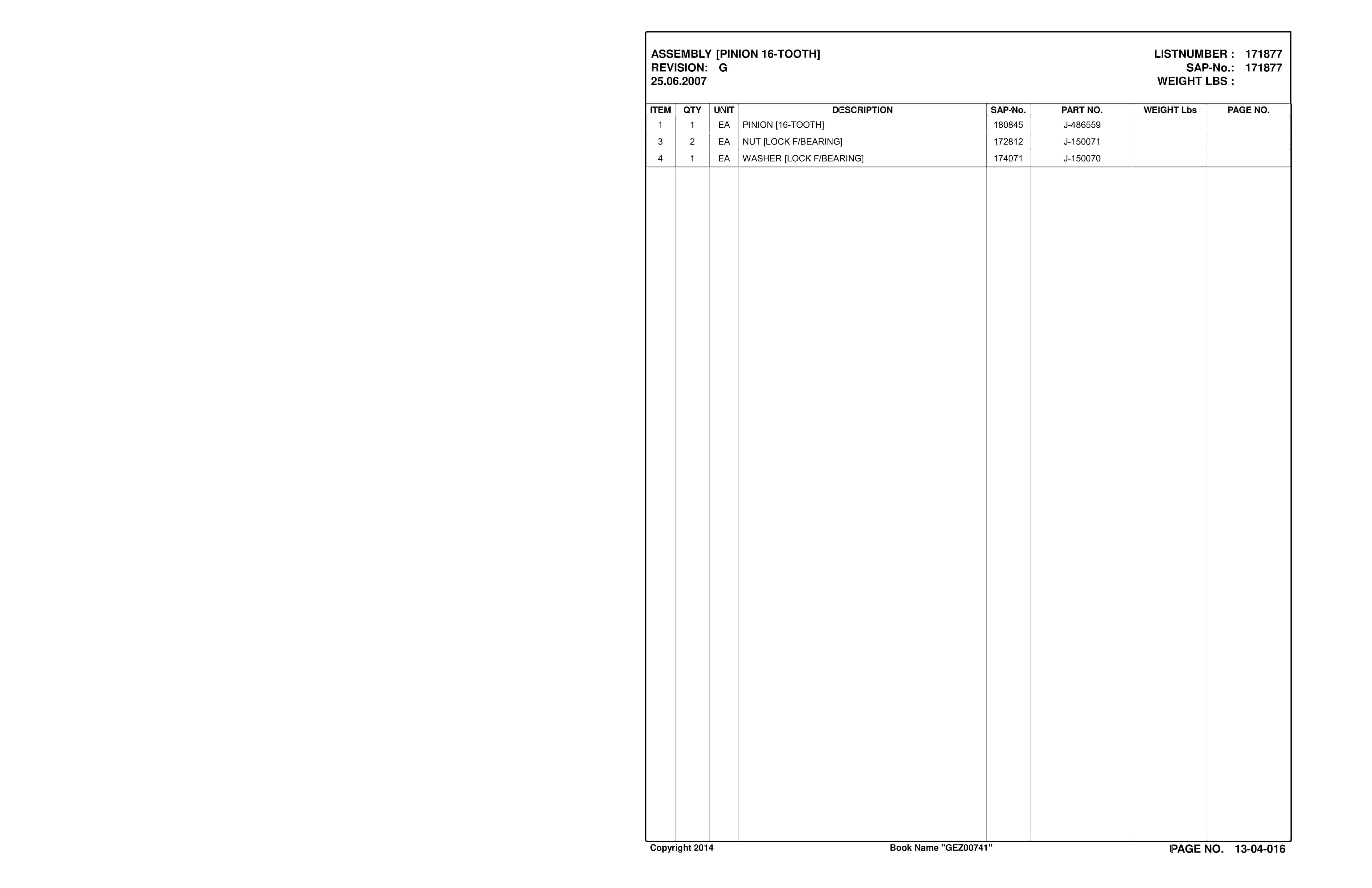 Caterpillar CM340 Continuous Miner Parts Catalog BI632641-3