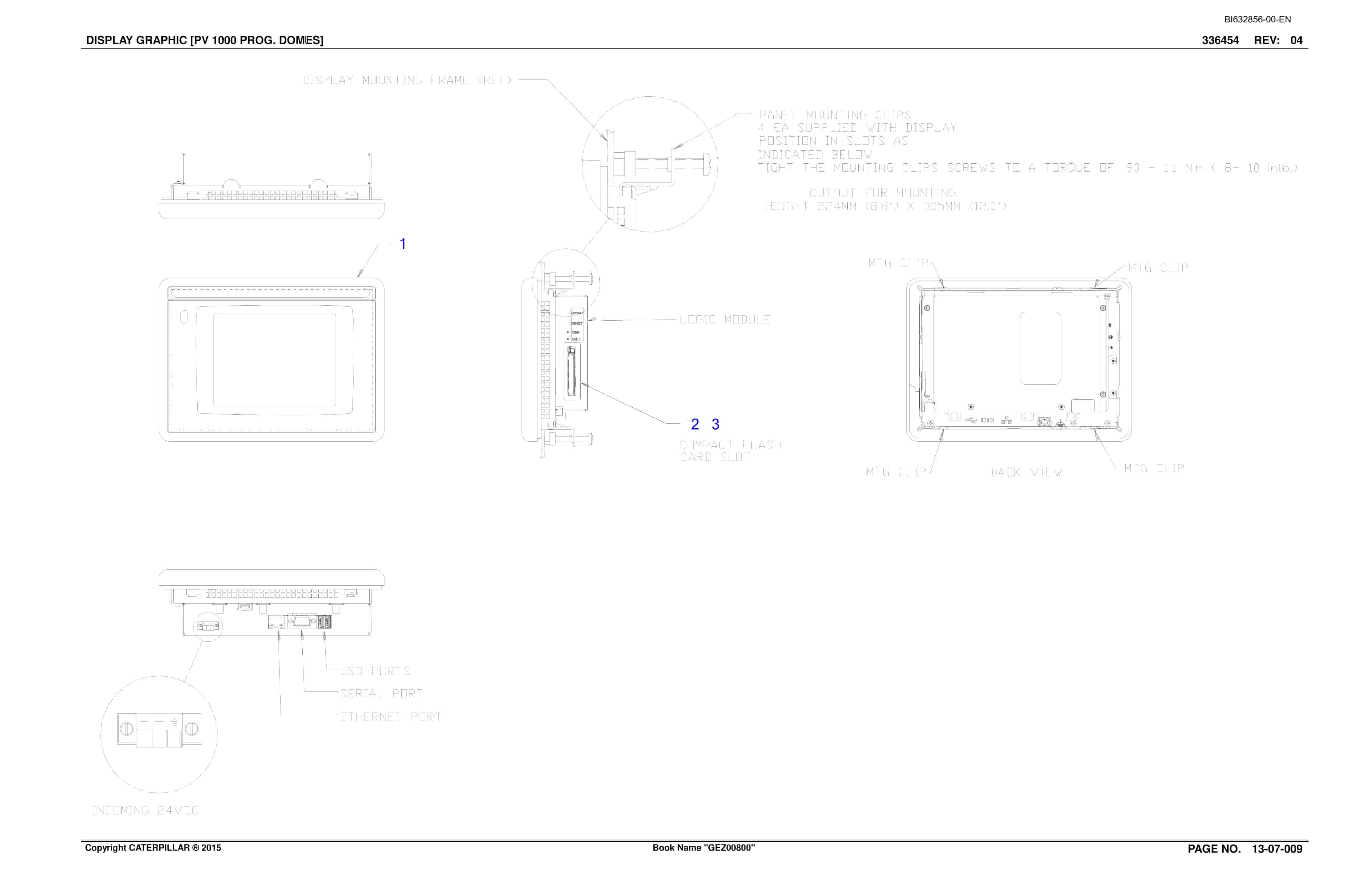 Caterpillar CM340 Continuous Miner Parts Catalog BI632856-4