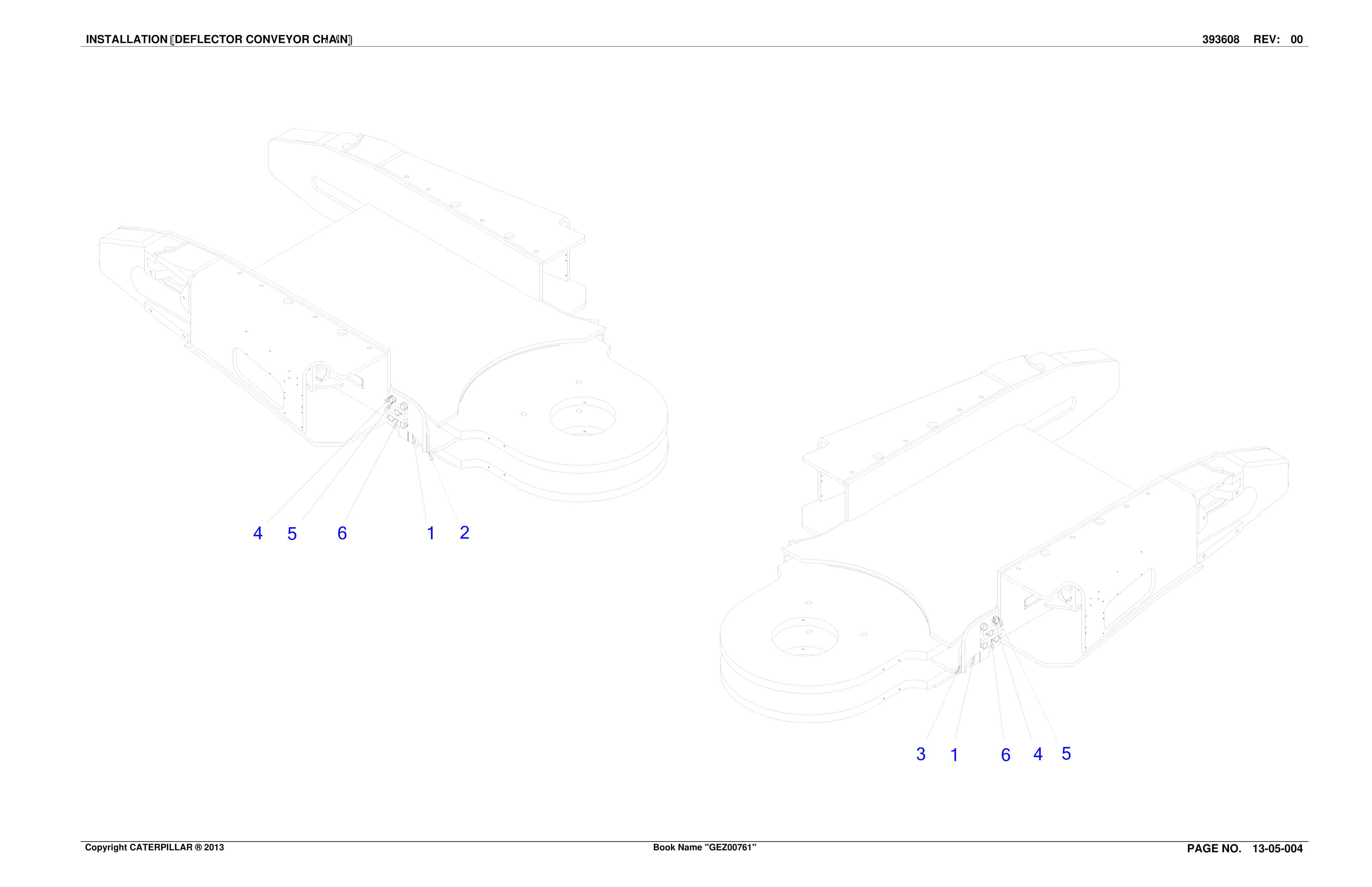 Caterpillar CM340 Continuous Miner Parts Manual BI632513-3