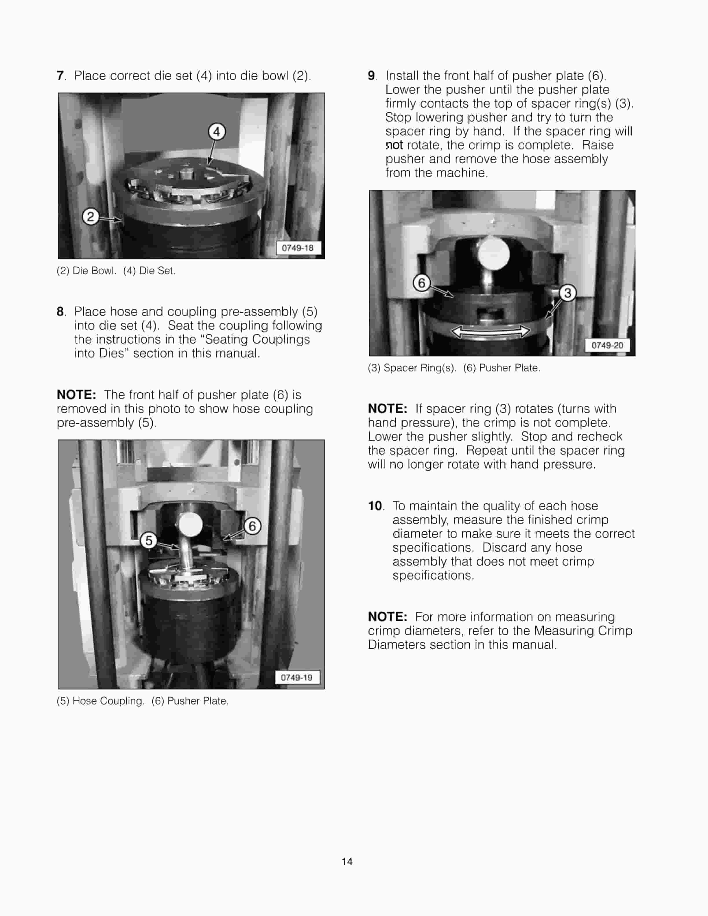 Caterpillar Crimping 1028, 2760, 1543 Air Conditioning Hose Tool Operating Manual NEHS0749-01 3 Caterpillar Crimping 1028, 2760, 1543 Air Conditioning Hose Tool Operating Manual NEHS0749-01-3
