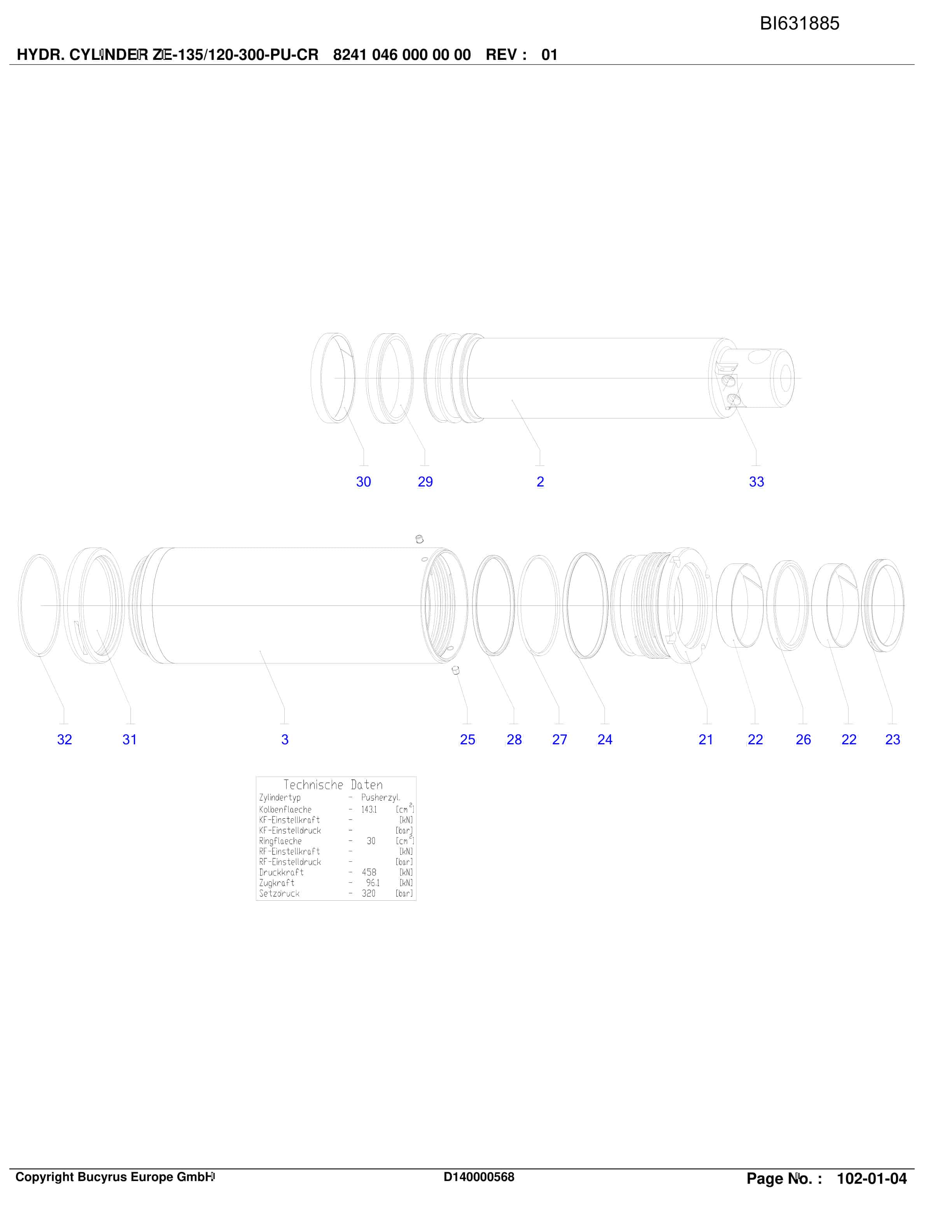 Caterpillar DANING ShieldSupport And Supply Parts Manual BI631885-2