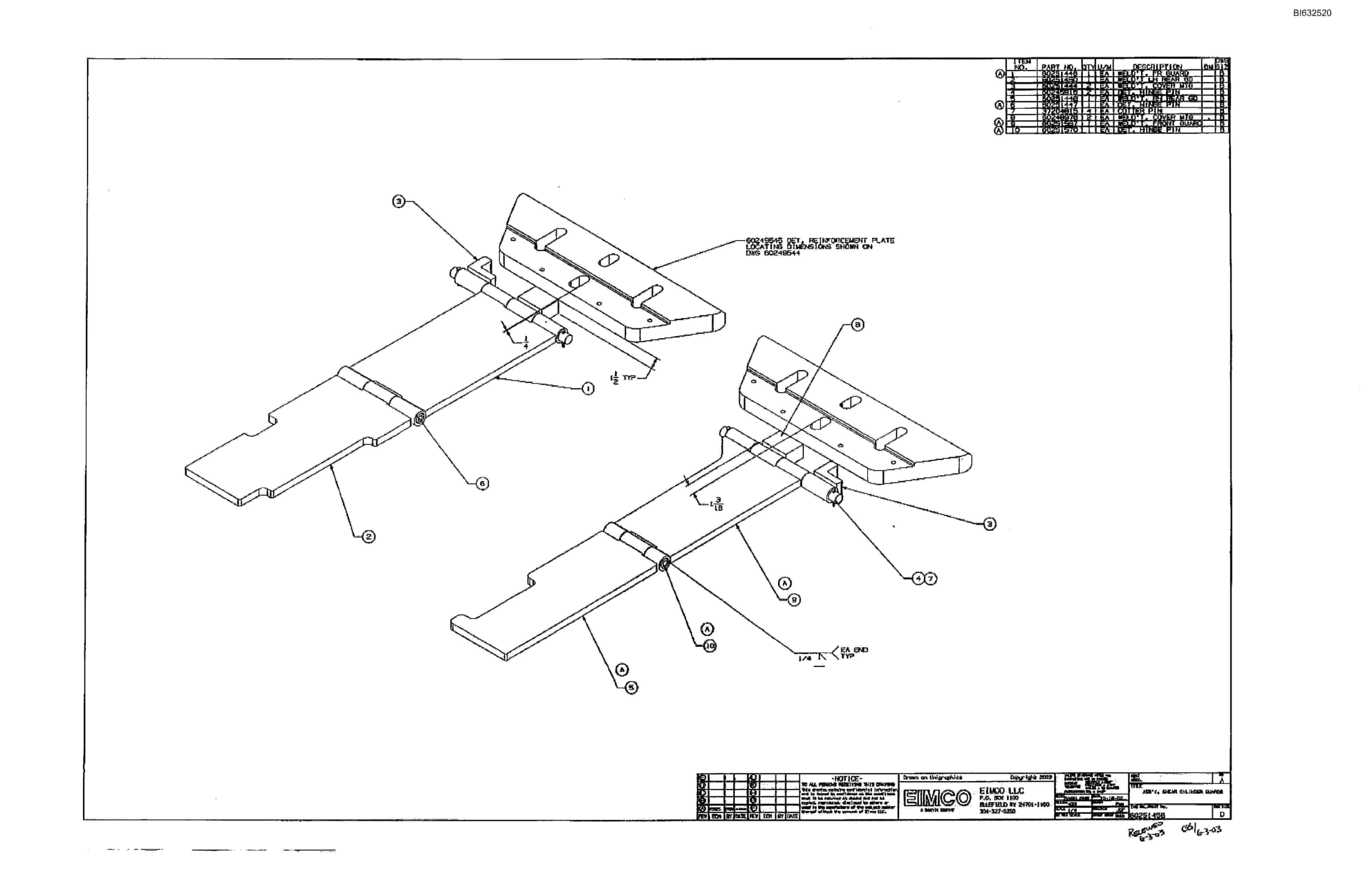 Caterpillar Dash One Miner Parts Catalog BI632520-5