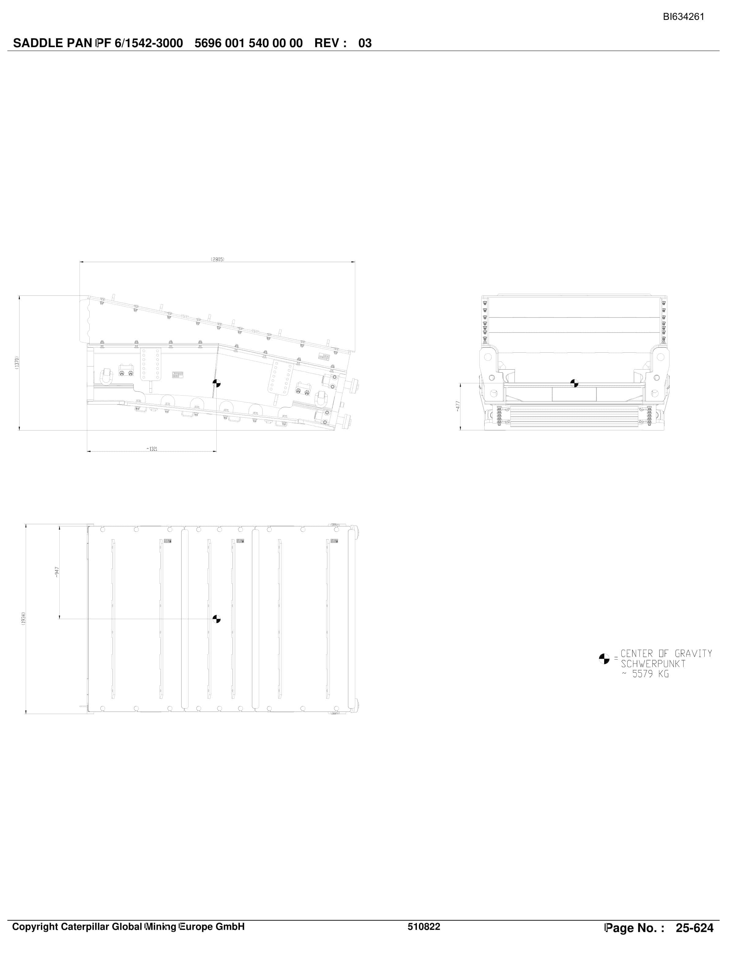 Caterpillar DATONG MAJIALIANG III Shearer System Parts Manual BI634261-5