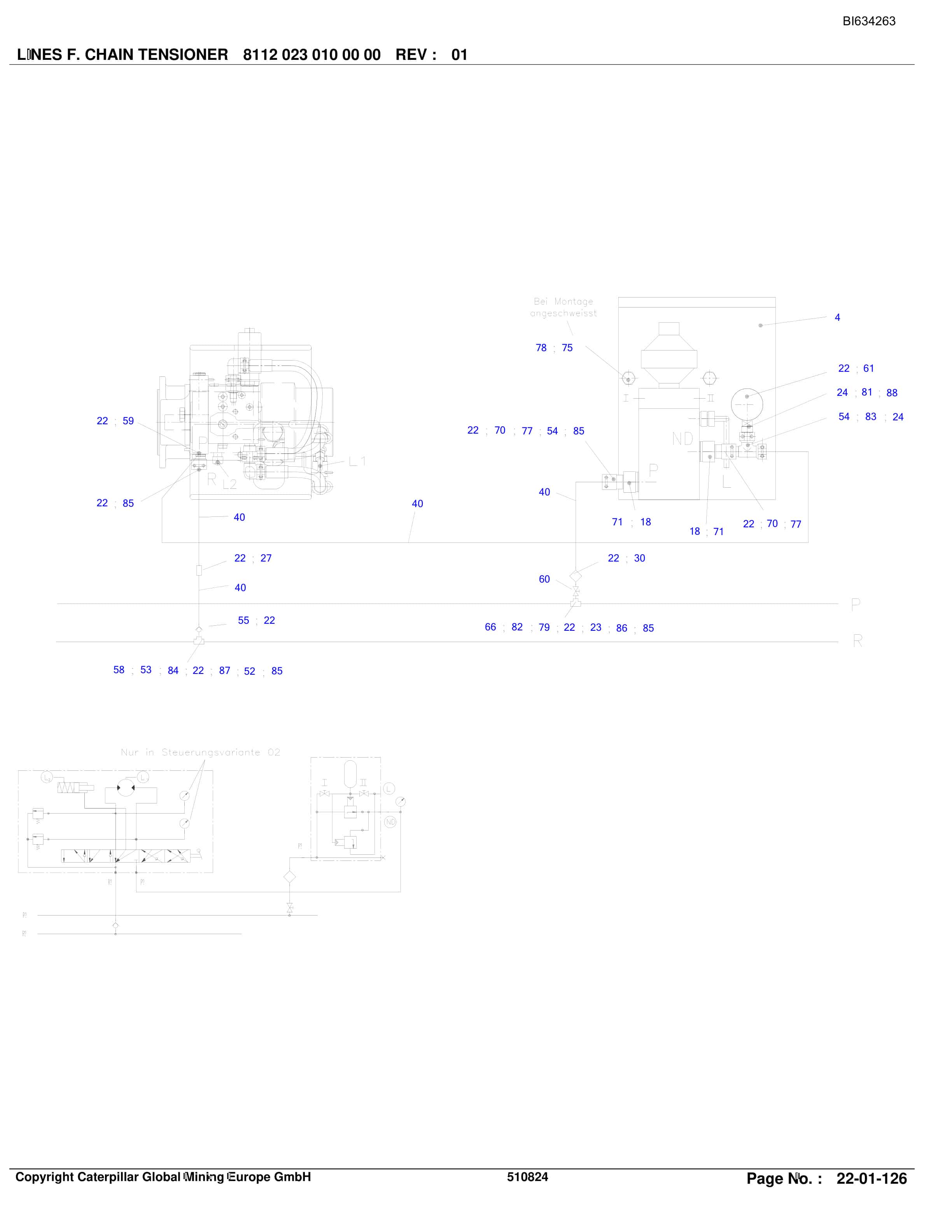 Caterpillar DATONG TASHAN 6 LTCC Parts Manual BI634263-2