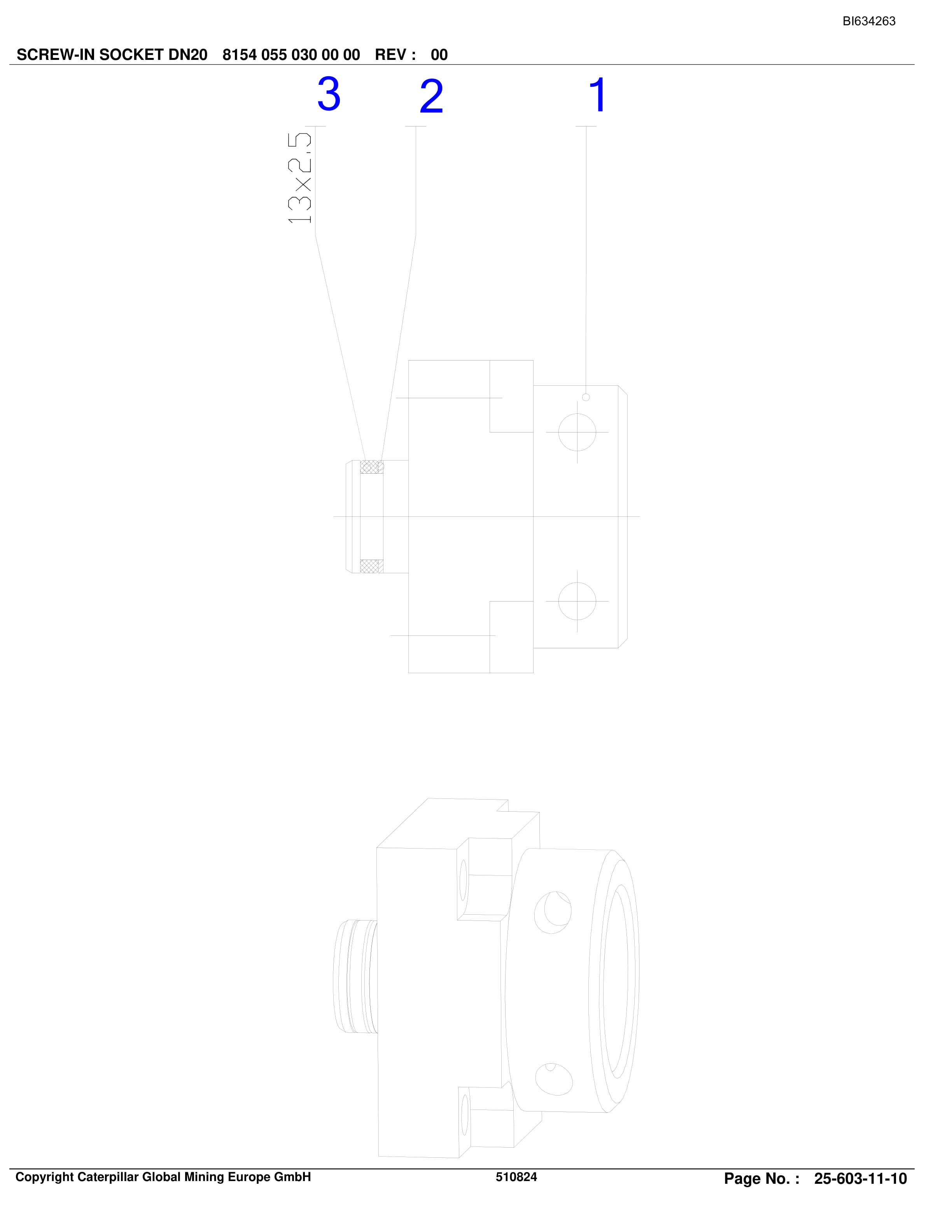 Caterpillar DATONG TASHAN 6 LTCC Parts Manual BI634263-4