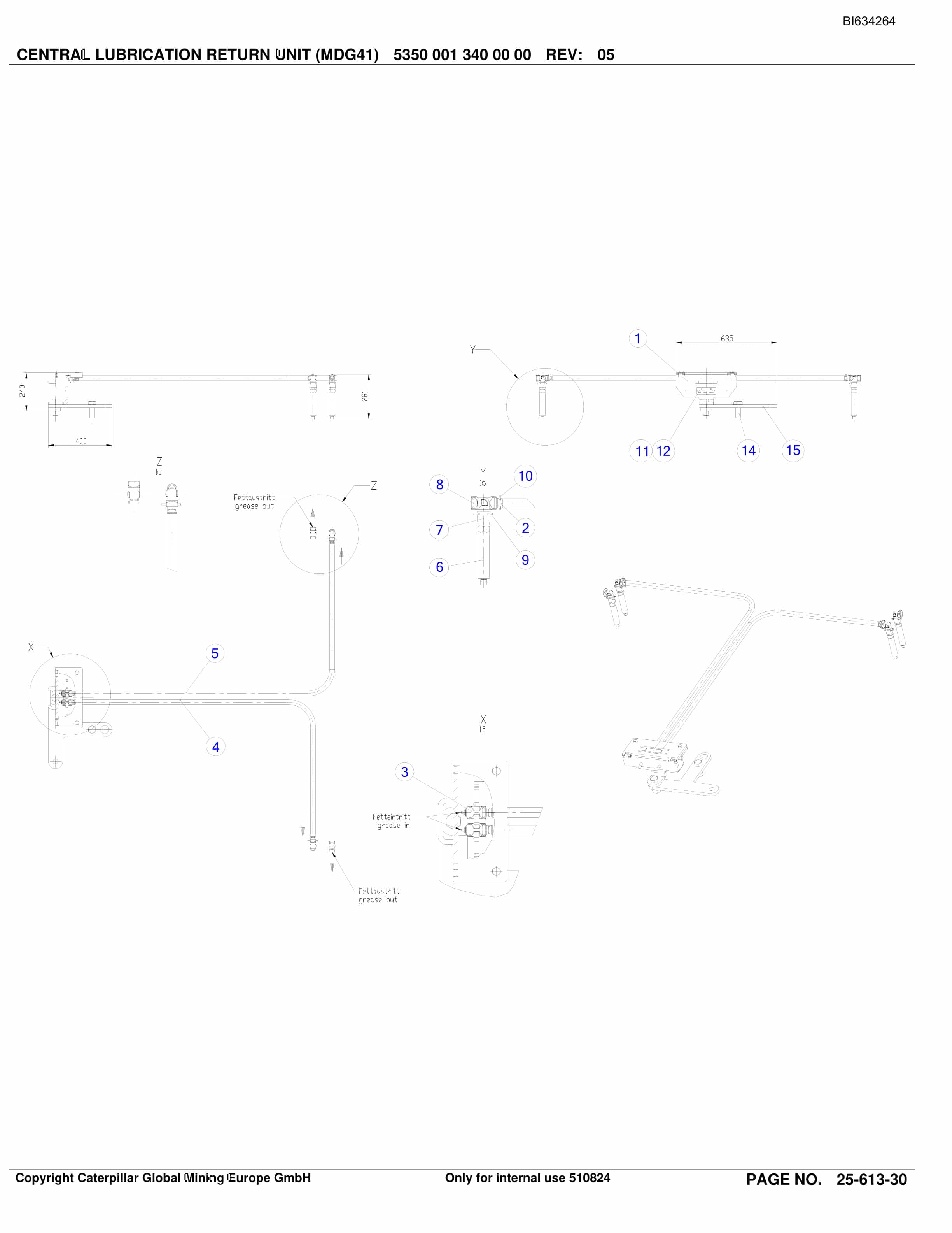 Caterpillar DATONG TASHAN 6 LTCC Parts Manual BI634264-5