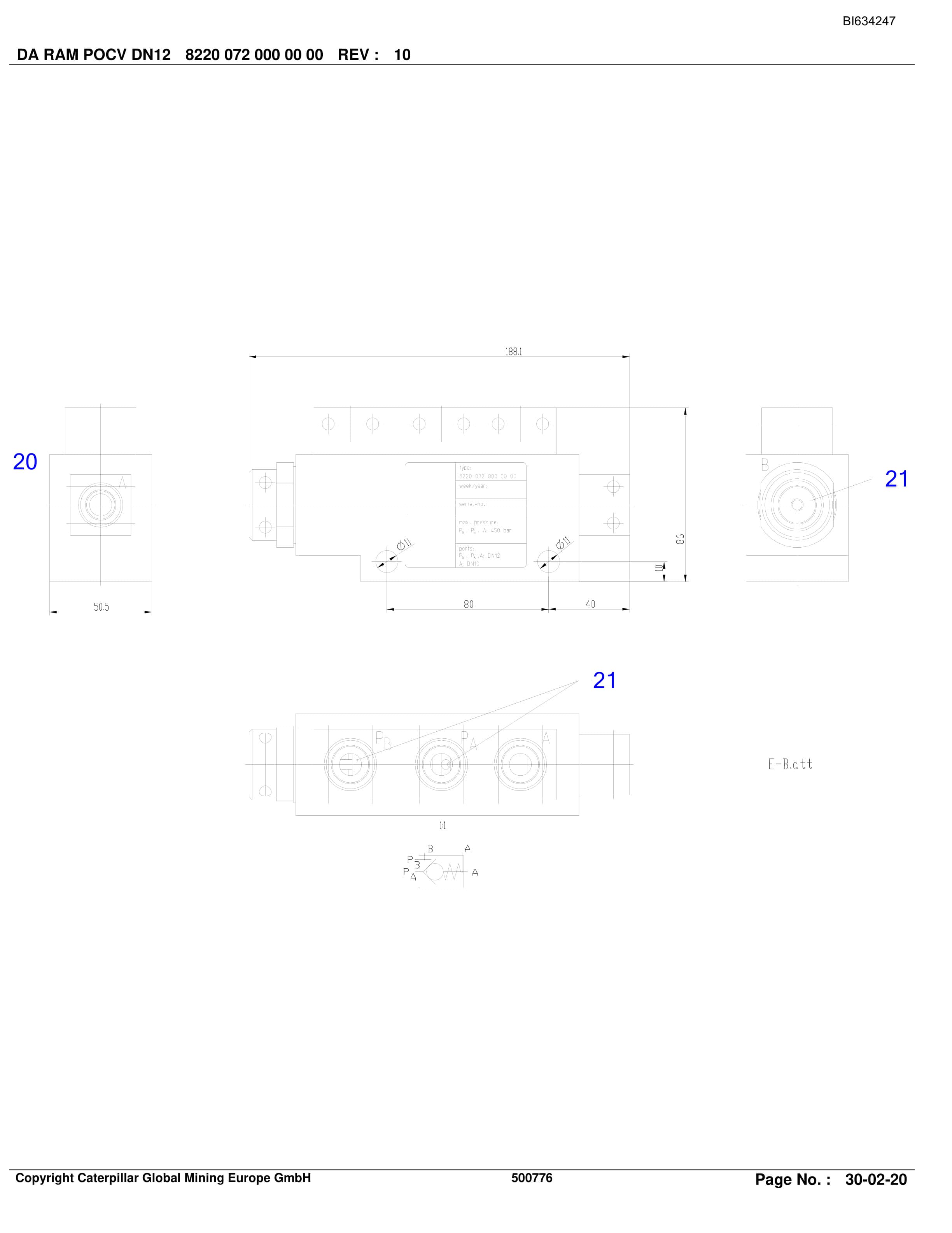 Caterpillar DONGYI XINYAN Plow System Parts Manual BI634247-3