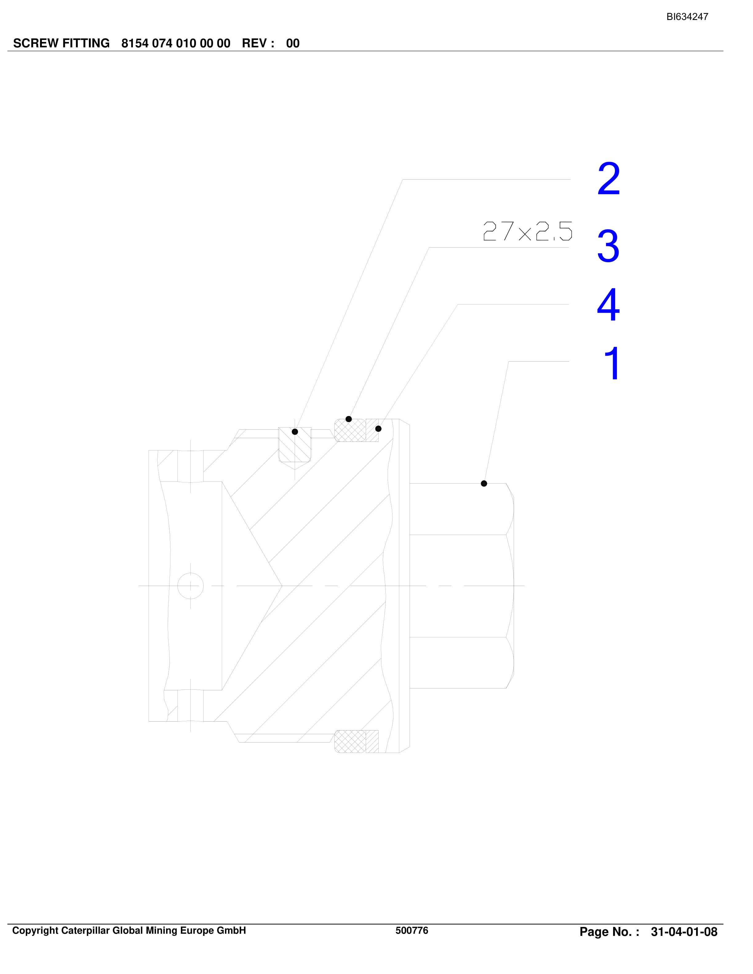 Caterpillar DONGYI XINYAN Plow System Parts Manual BI634247-4