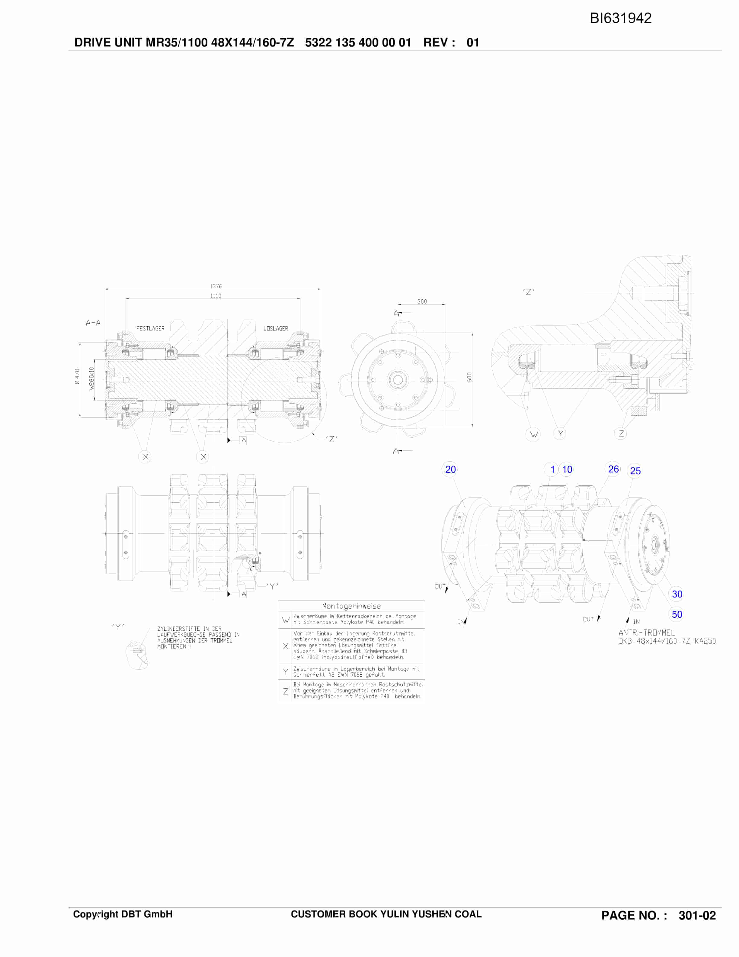 Caterpillar Face Conveyor PF 6-1142 Parts Manual BI631942-3