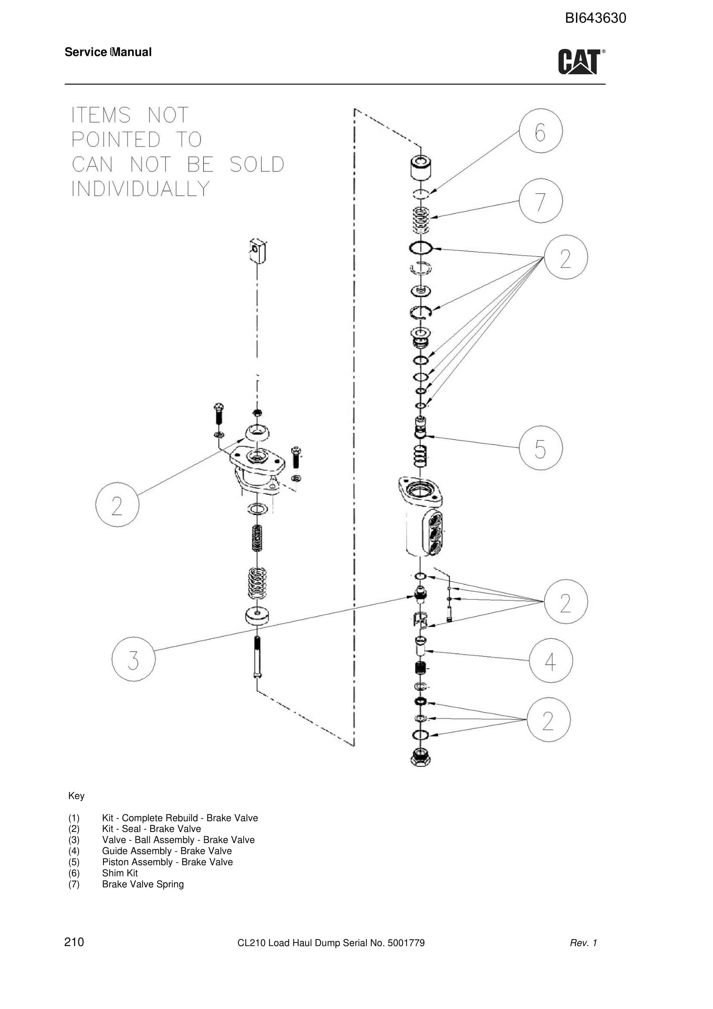 Caterpillar FBL-10 (CL210) Load Haul Dump Service Manual BI643630 4 Caterpillar FBL-10 (CL210) Load Haul Dump Service Manual BI643630 - Image 4