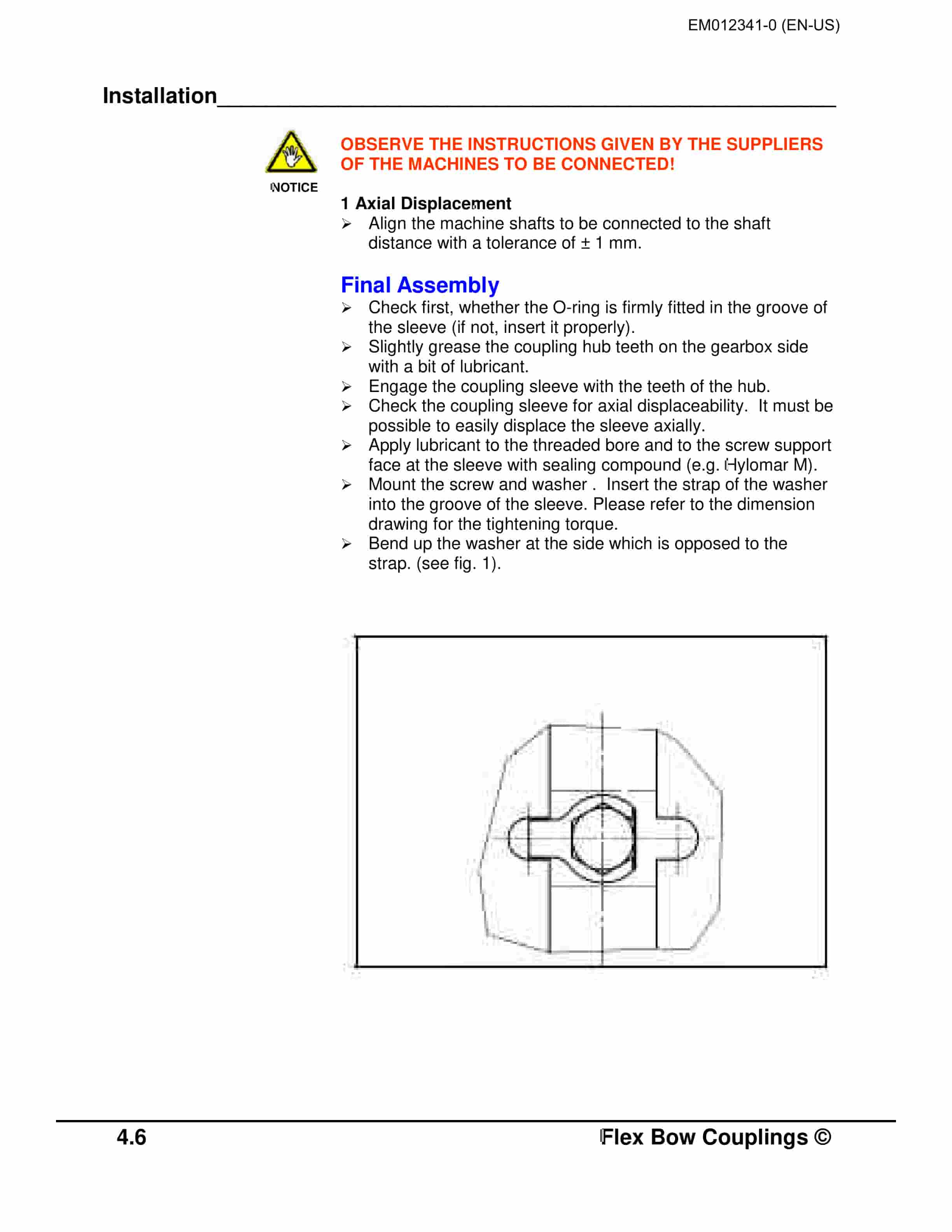 Caterpillar Flex Bow (Muff) Couplings Operation And Maintenance Manual EM012341-0-3