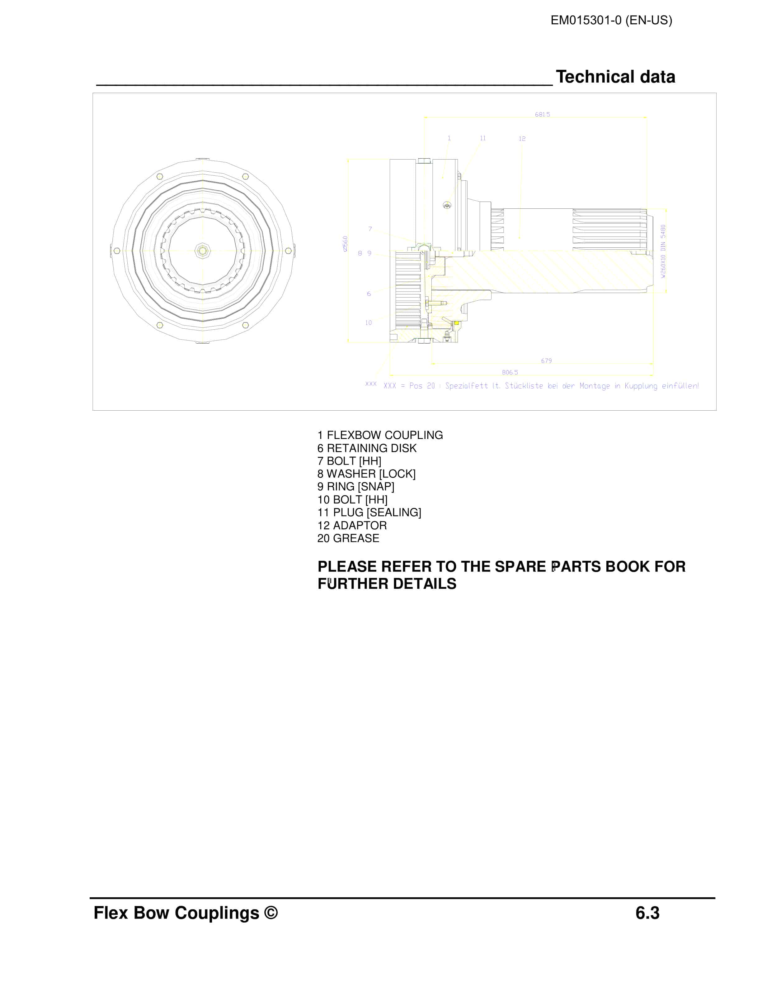 Caterpillar Flex Bow (Muff) Couplings Operation And Maintenance Manual EM015301-0-5