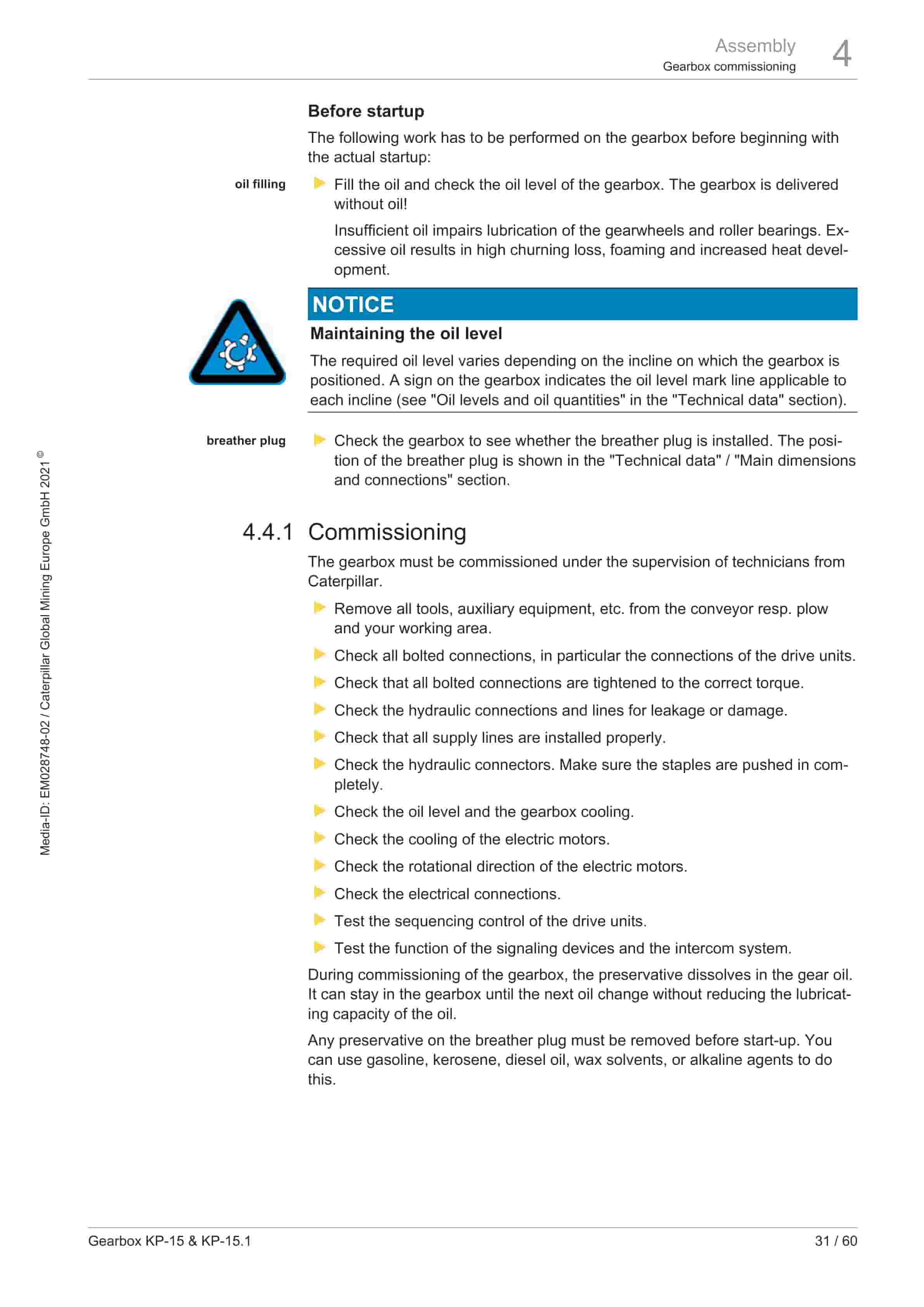 Caterpillar Gearbox KP-15, KP-15.1 Operating And Maintenance Manual 1949016000 2 Caterpillar Gearbox KP-15, KP-15.1 Operating And Maintenance Manual 1949016000 - Image 2