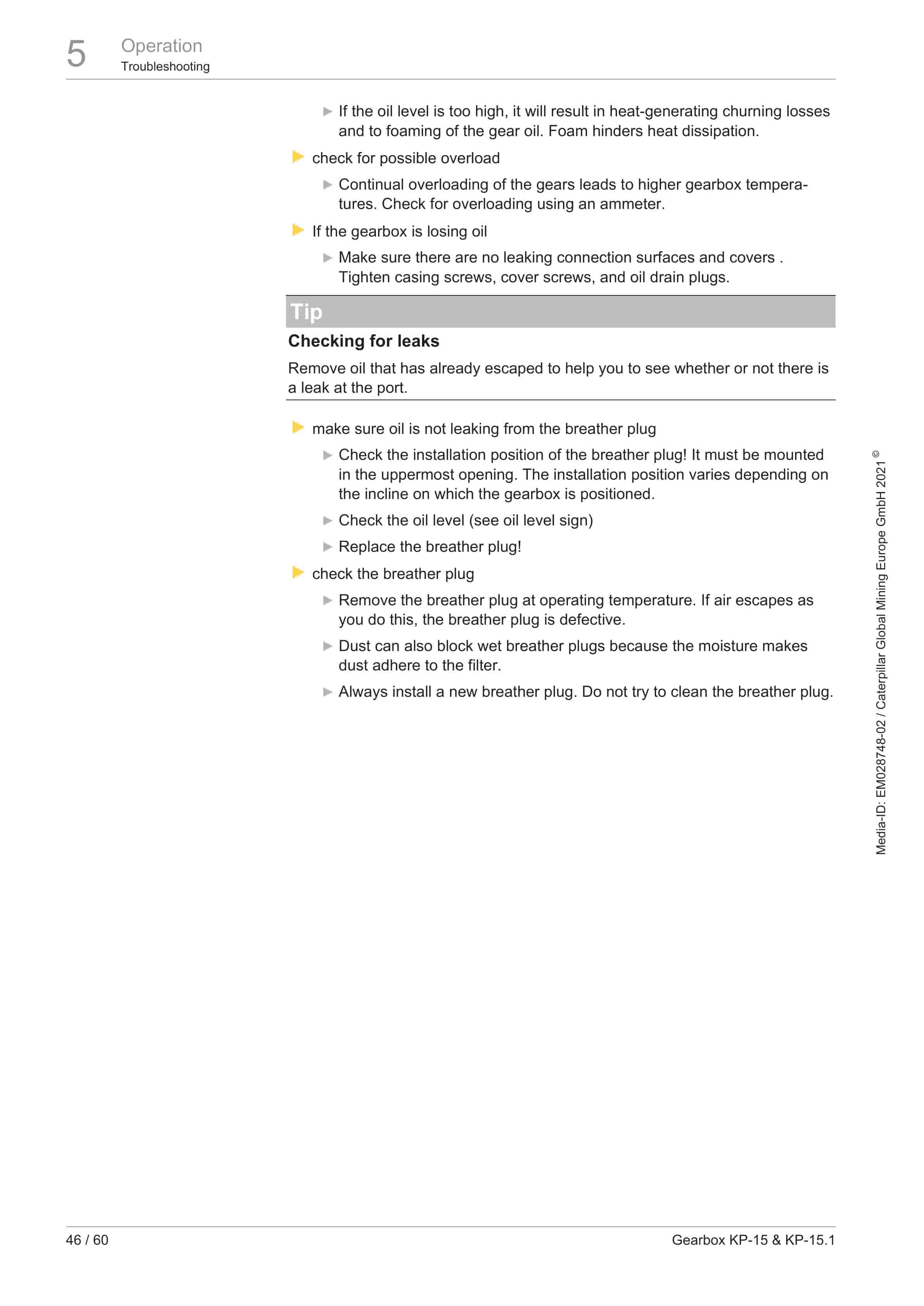 Caterpillar Gearbox KP-15, KP-15.1 Operating And Maintenance Manual 1949016000 4 Caterpillar Gearbox KP-15, KP-15.1 Operating And Maintenance Manual 1949016000 - Image 4
