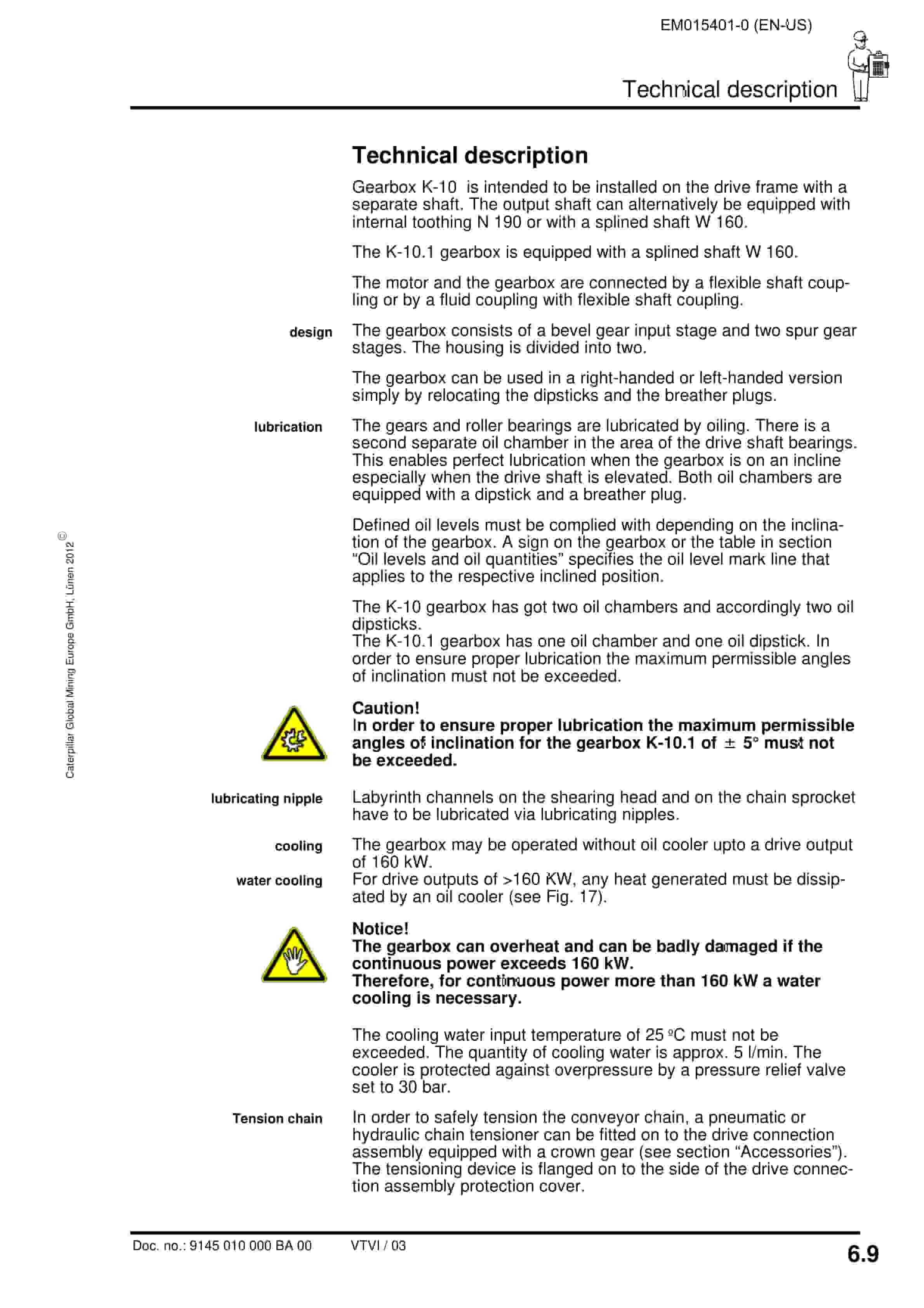 Caterpillar Gearbox Operation And Maintenance Manual EM015401-0-4