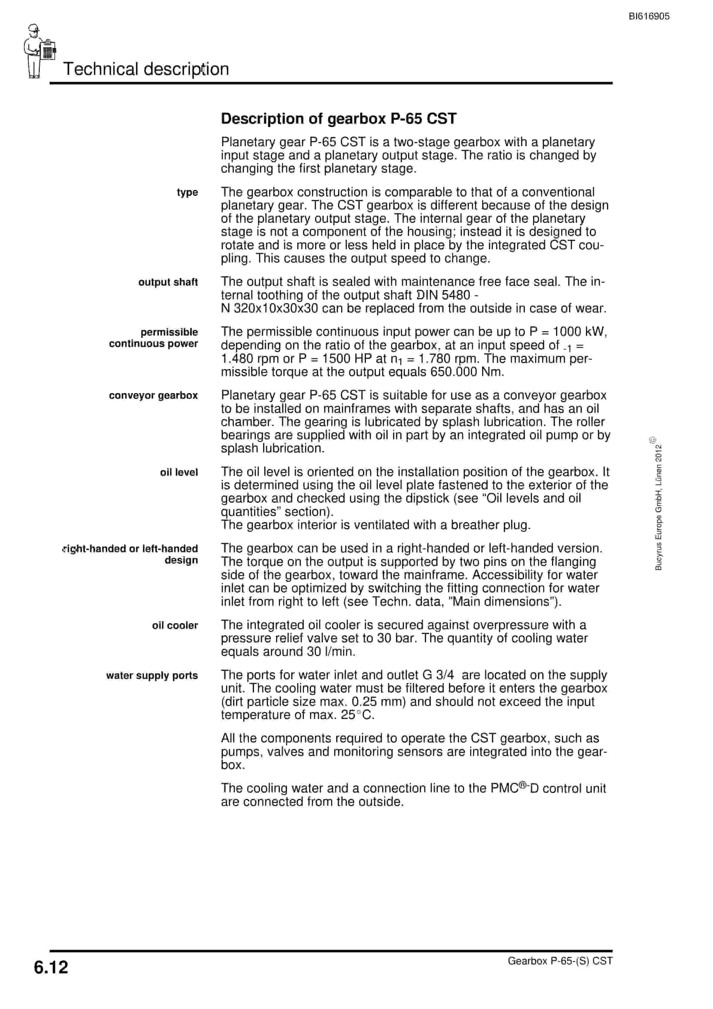 Caterpillar Gearbox P-65-(S) CST Operating Manual BI616905-4