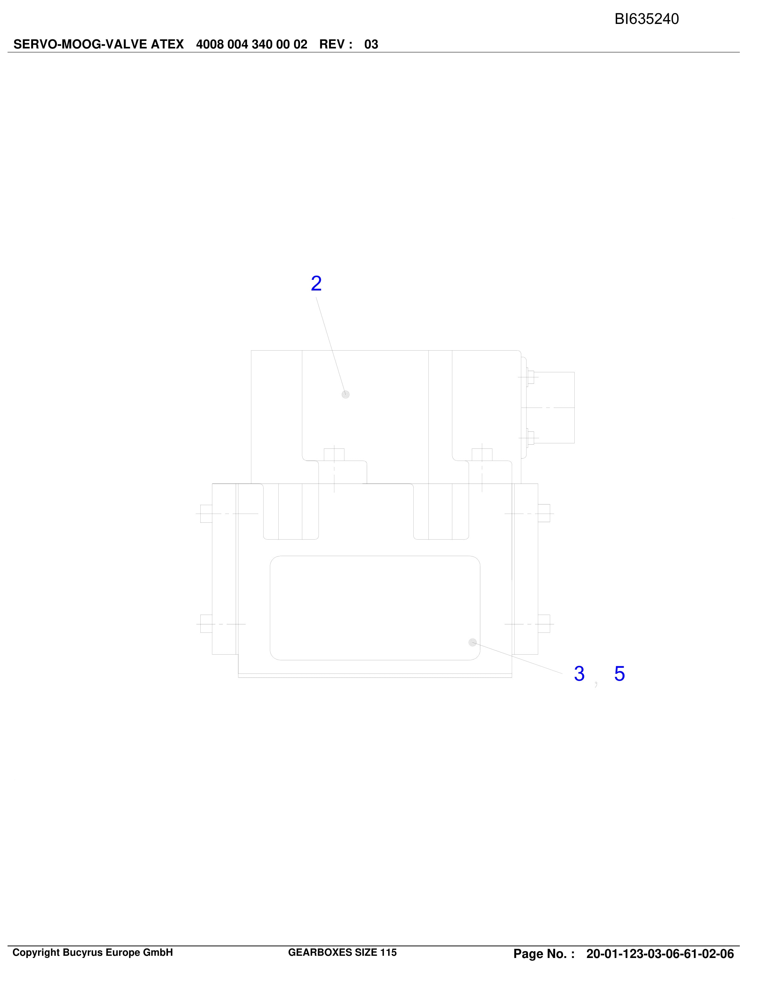 Caterpillar Gearboxes Size 115 Shenhua Parts Manual BI635240-2