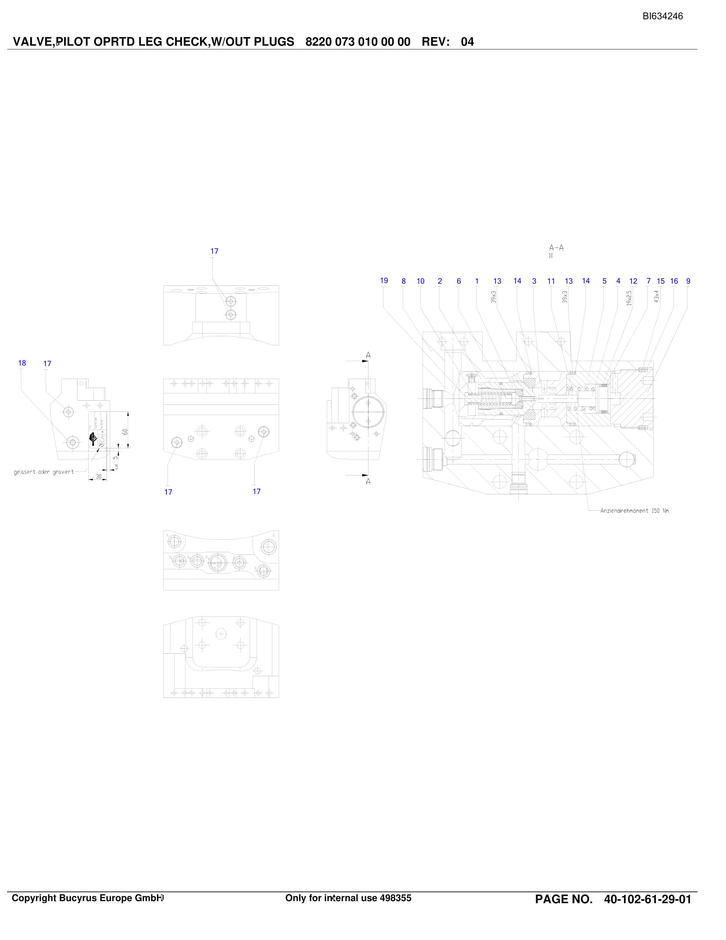 Caterpillar Grasstree Parts Manual BI634246-4