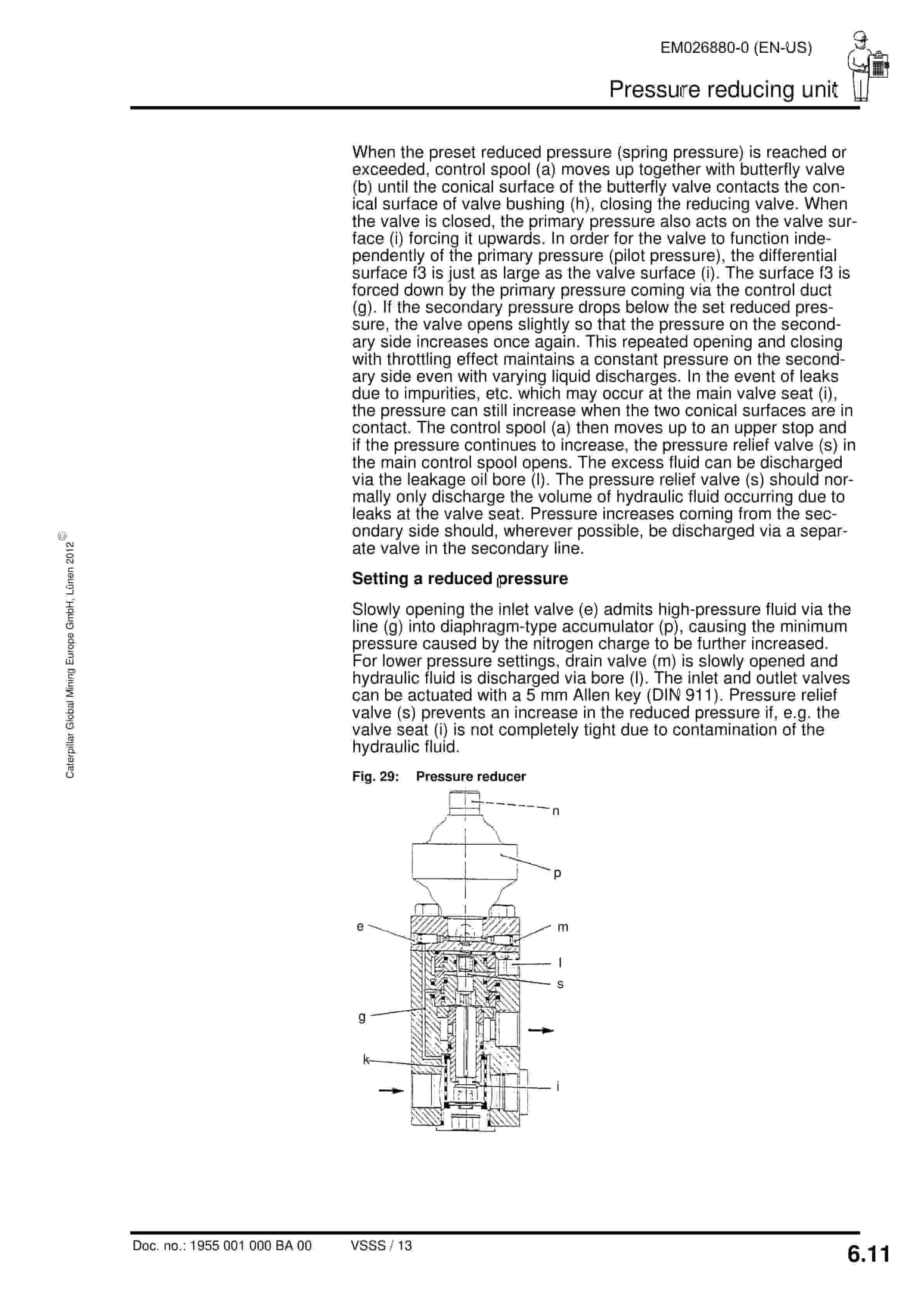 Caterpillar Hydraulic Chain Tensioning Device Operating Manual EM026880-0-5