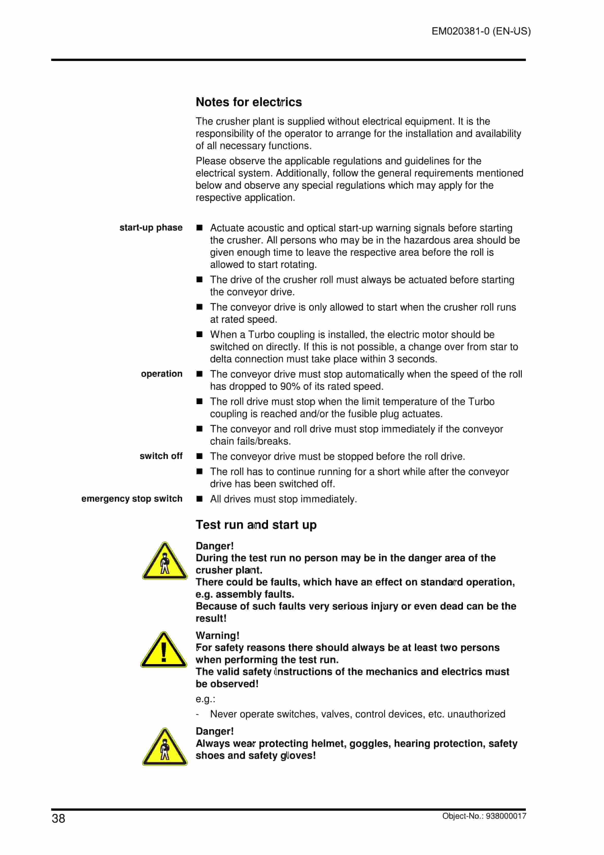 Caterpillar Impact Roll Crusher SB 0916 Operation And Maintenance Manual EM020381-0-5