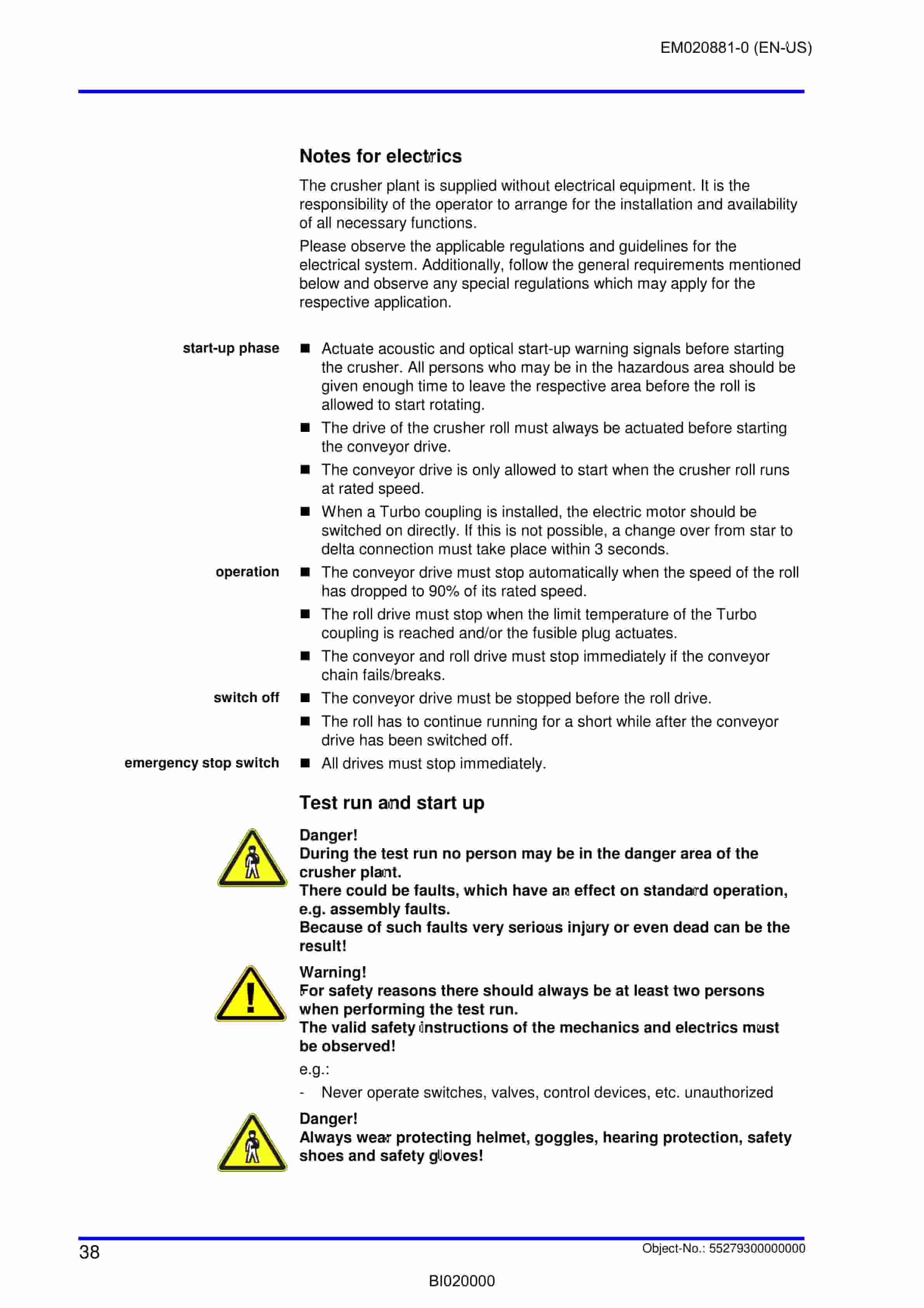 Caterpillar Impact Roll Crusher SB 0916 Operation And Maintenance Manual EM020881-0-4