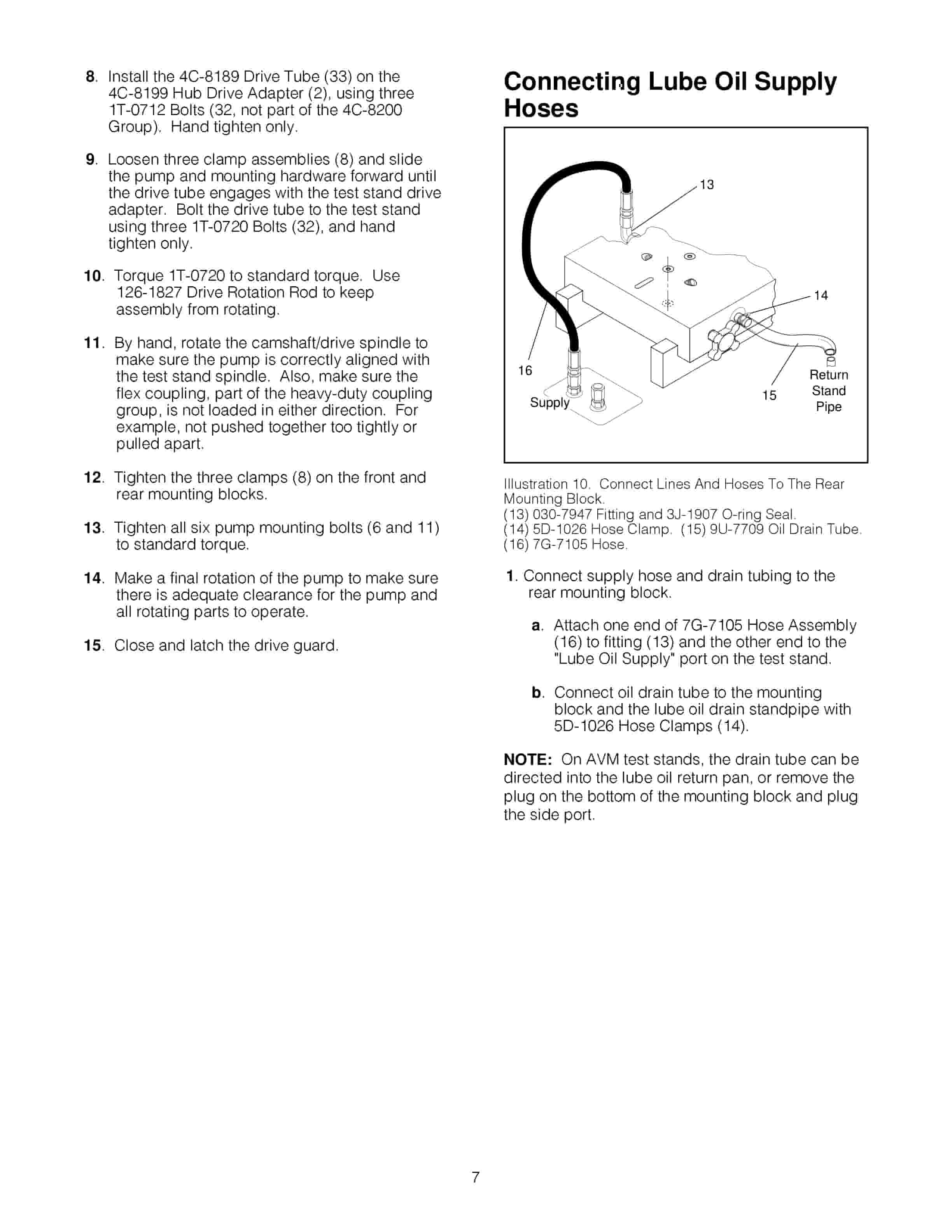 Caterpillar Installing And Testing Fuel Injection Pumps Used Tool Operating Manual NEHS0625-2