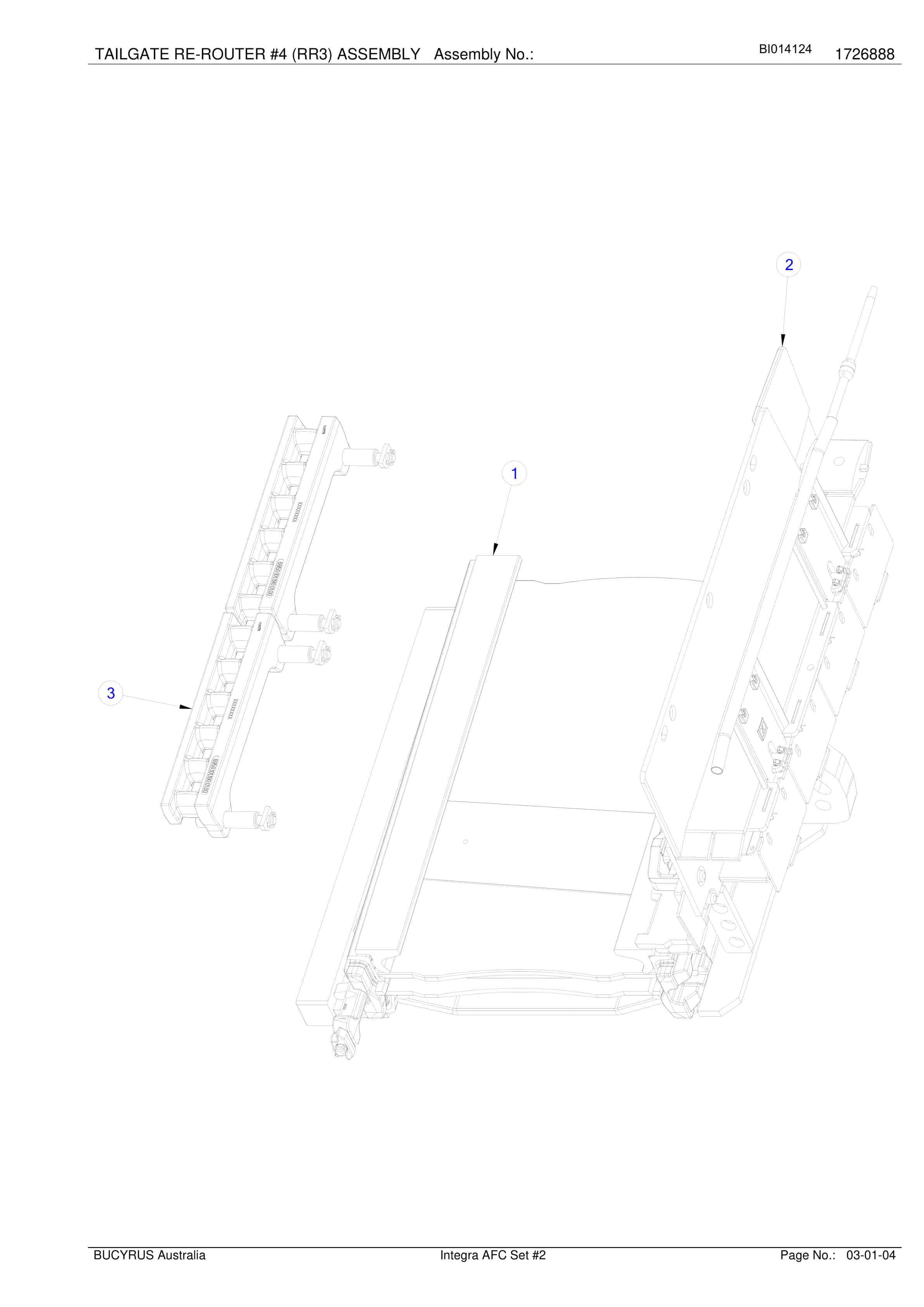 Caterpillar Integra AFC Set 2 Parts Manual BI014124-3