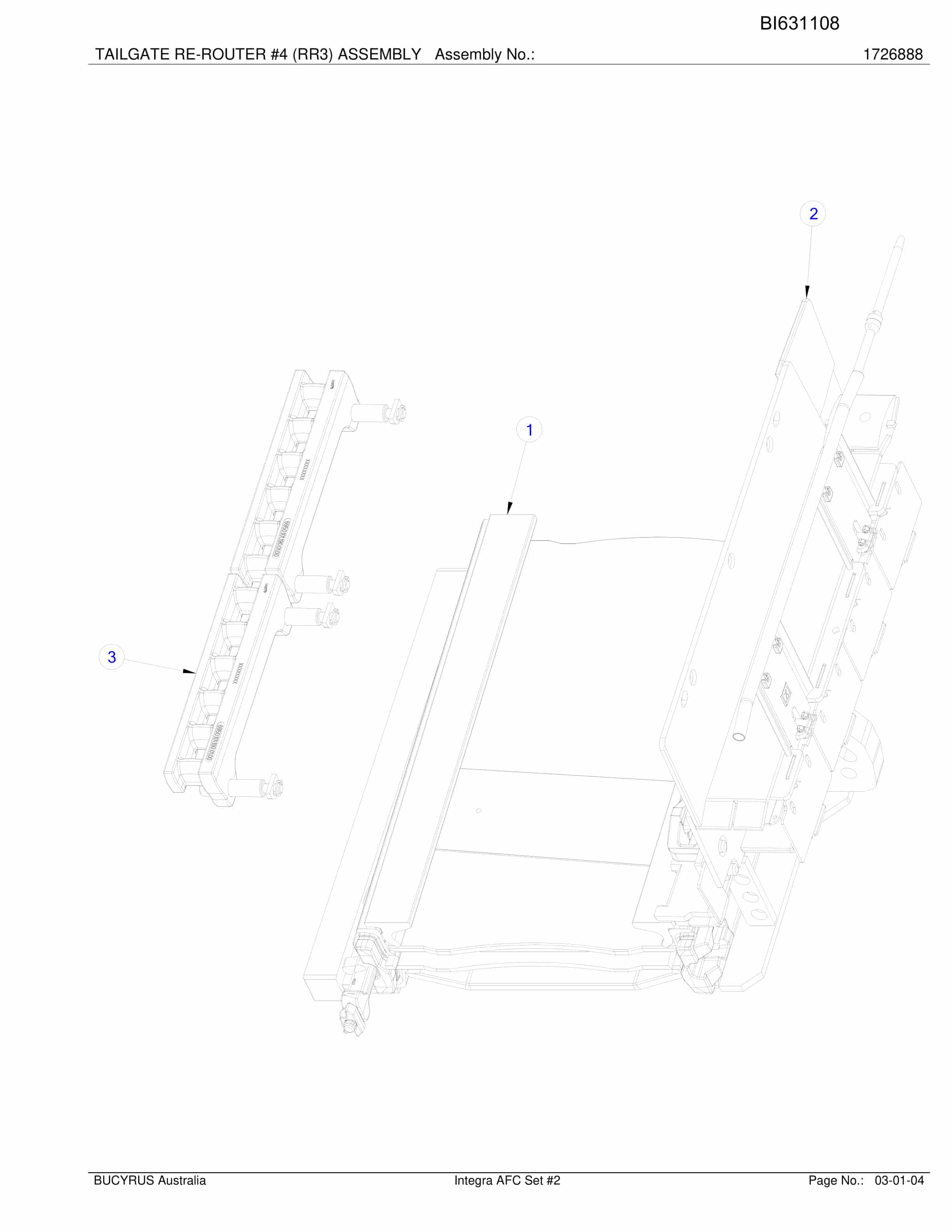 Caterpillar Integra AFC Set 2 Parts Manual BI631108-3