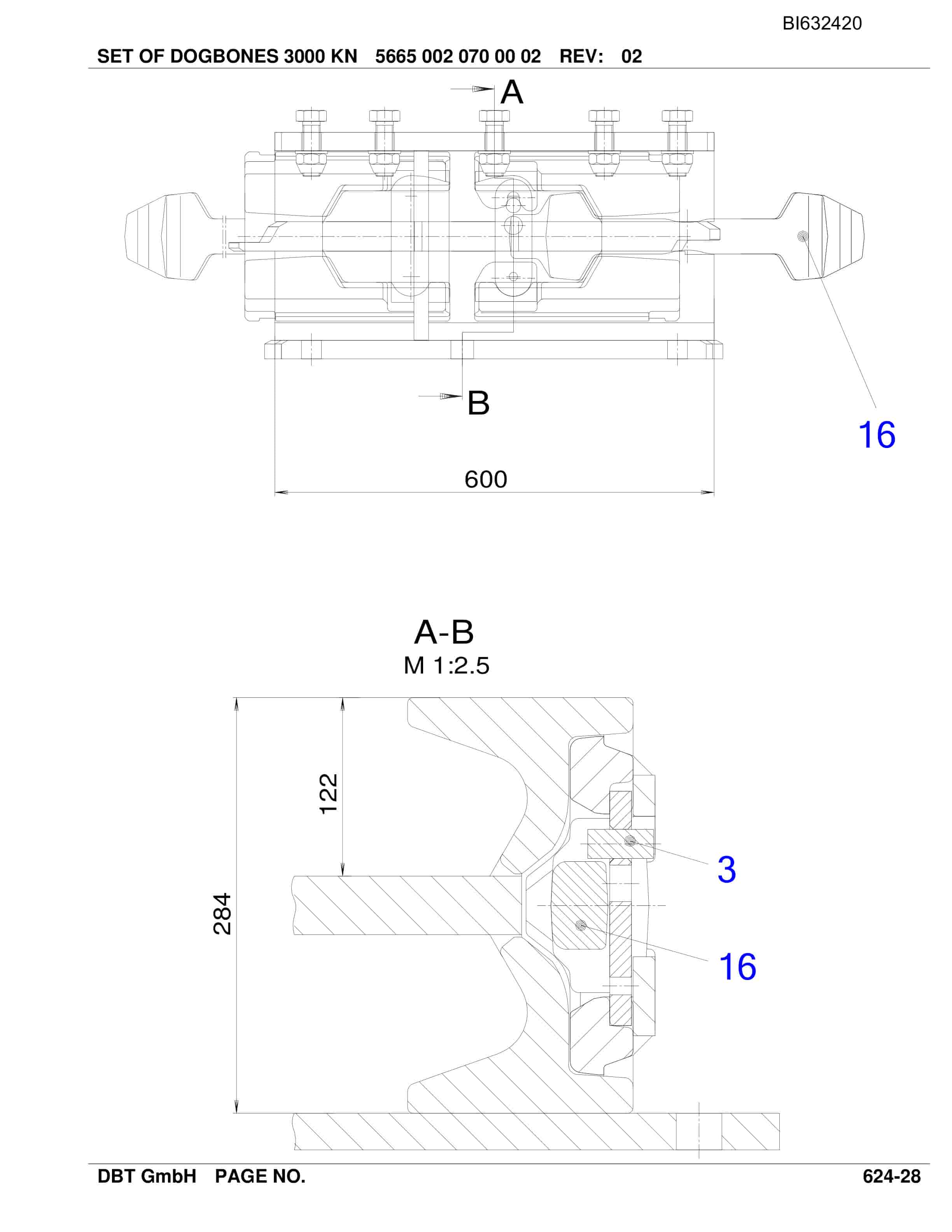 Caterpillar JINCHENG Beam Stage Loader PF 4-1332 Parts Manual BI632420-3