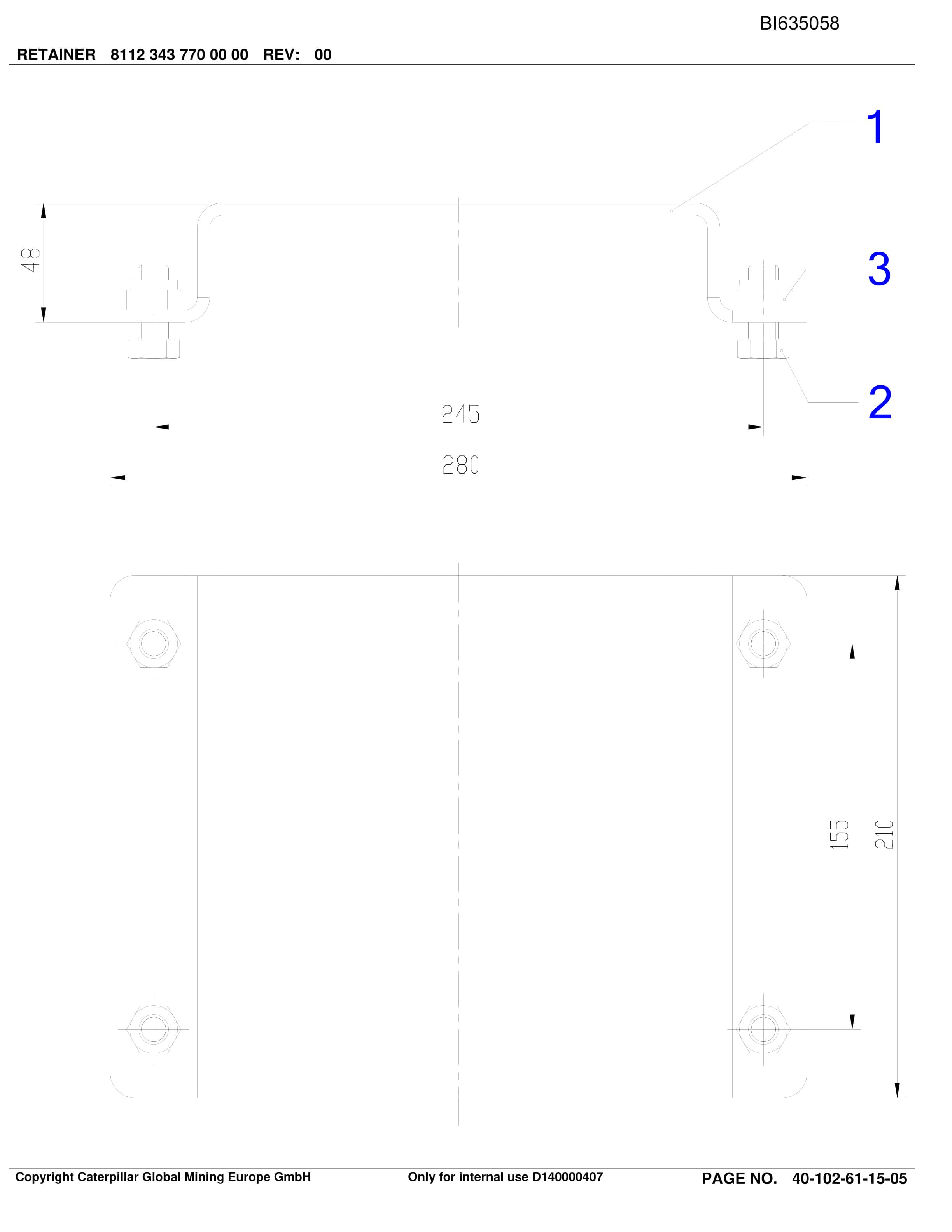 Caterpillar KESTREL Parts Manual BI635058-4