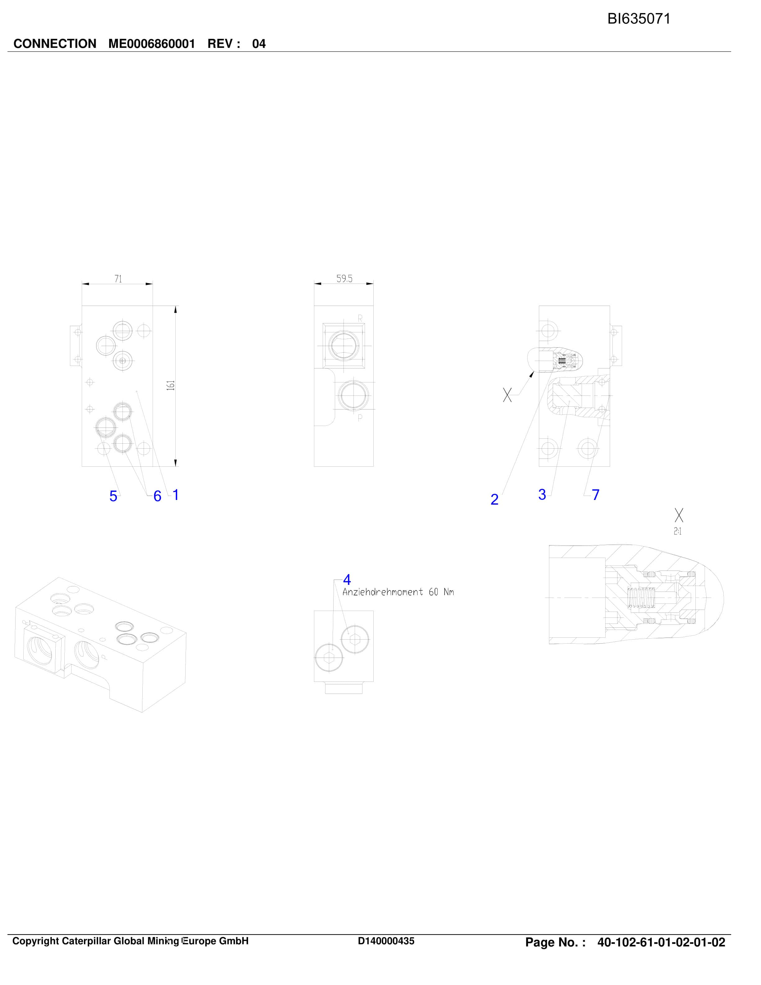 Caterpillar KOYUNAGILI ShearerSystem Parts Manual BI635071-5
