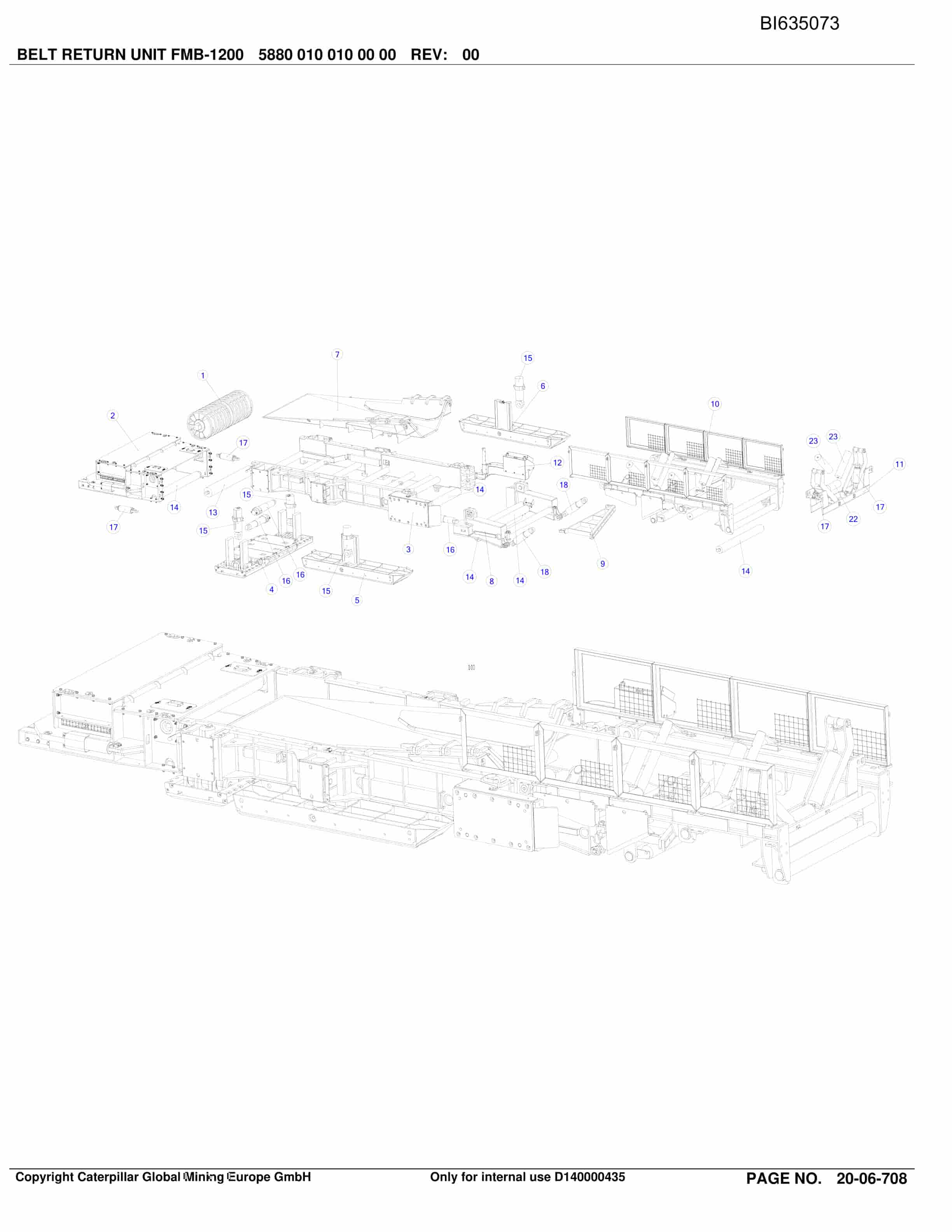 Caterpillar KOYUNAGILI ShearerSystem Parts Manual BI635073-2
