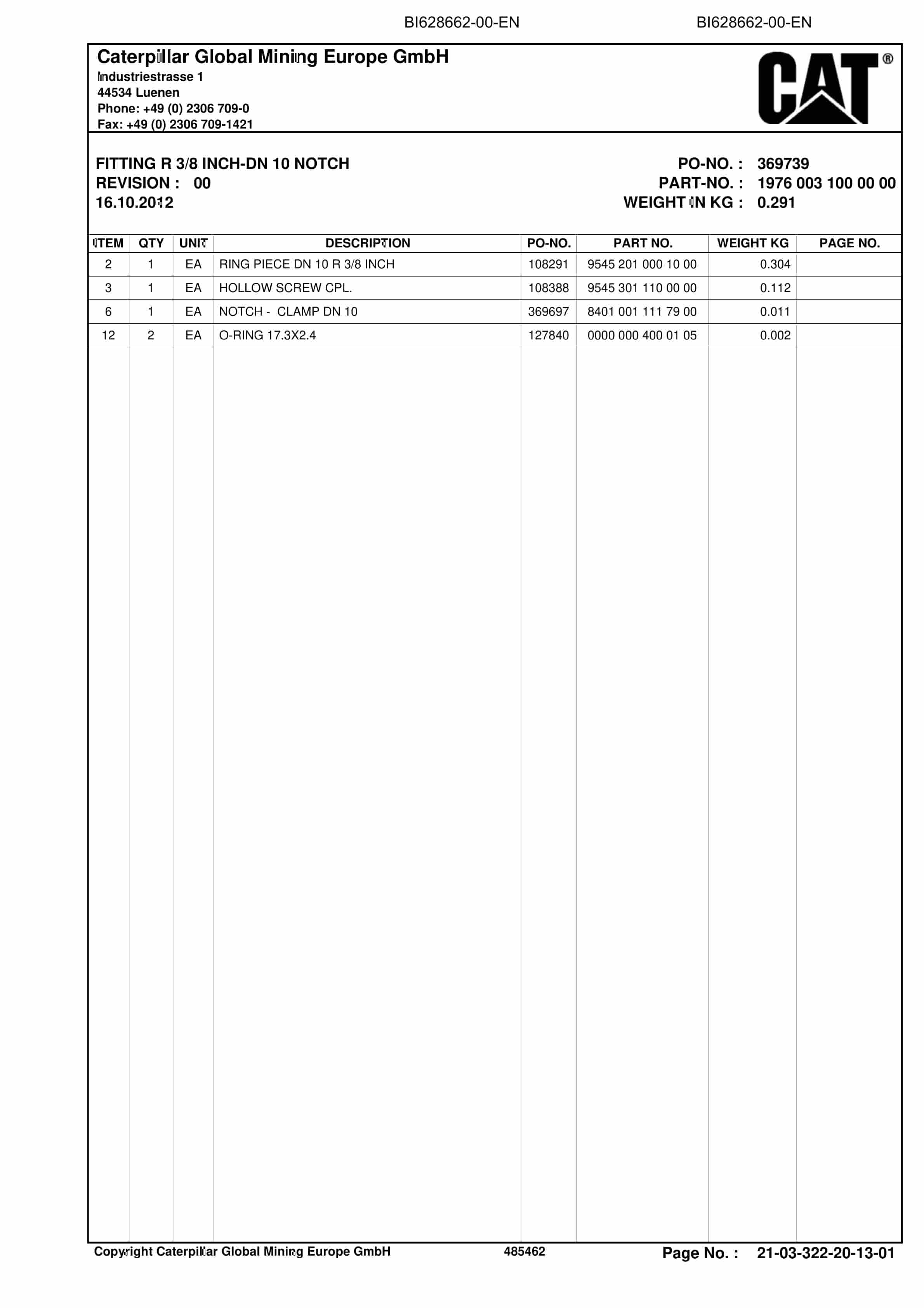 Caterpillar Longwall LTCC System Parts Manual BI628662-4