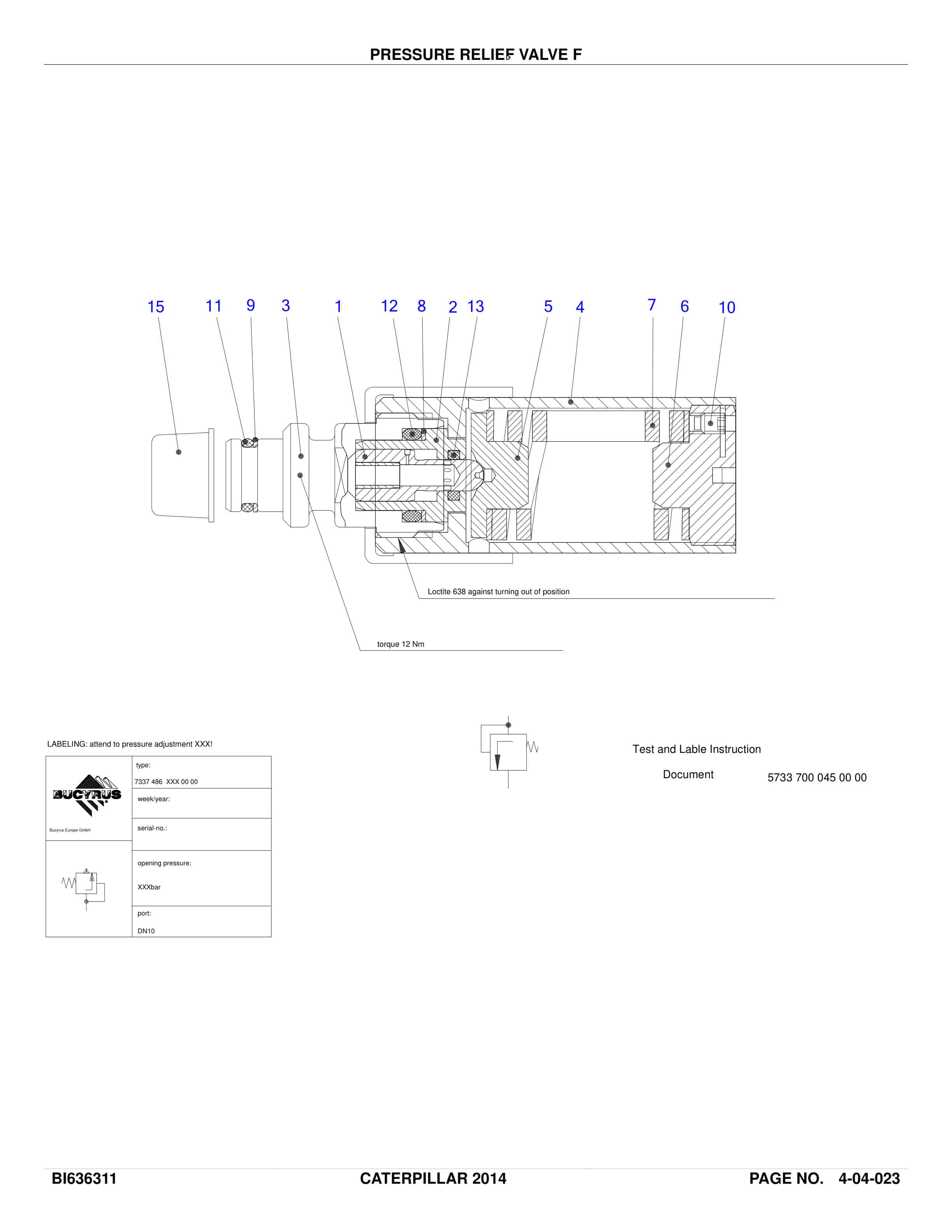 Caterpillar Longwall System Parts Catalog BI636314-2
