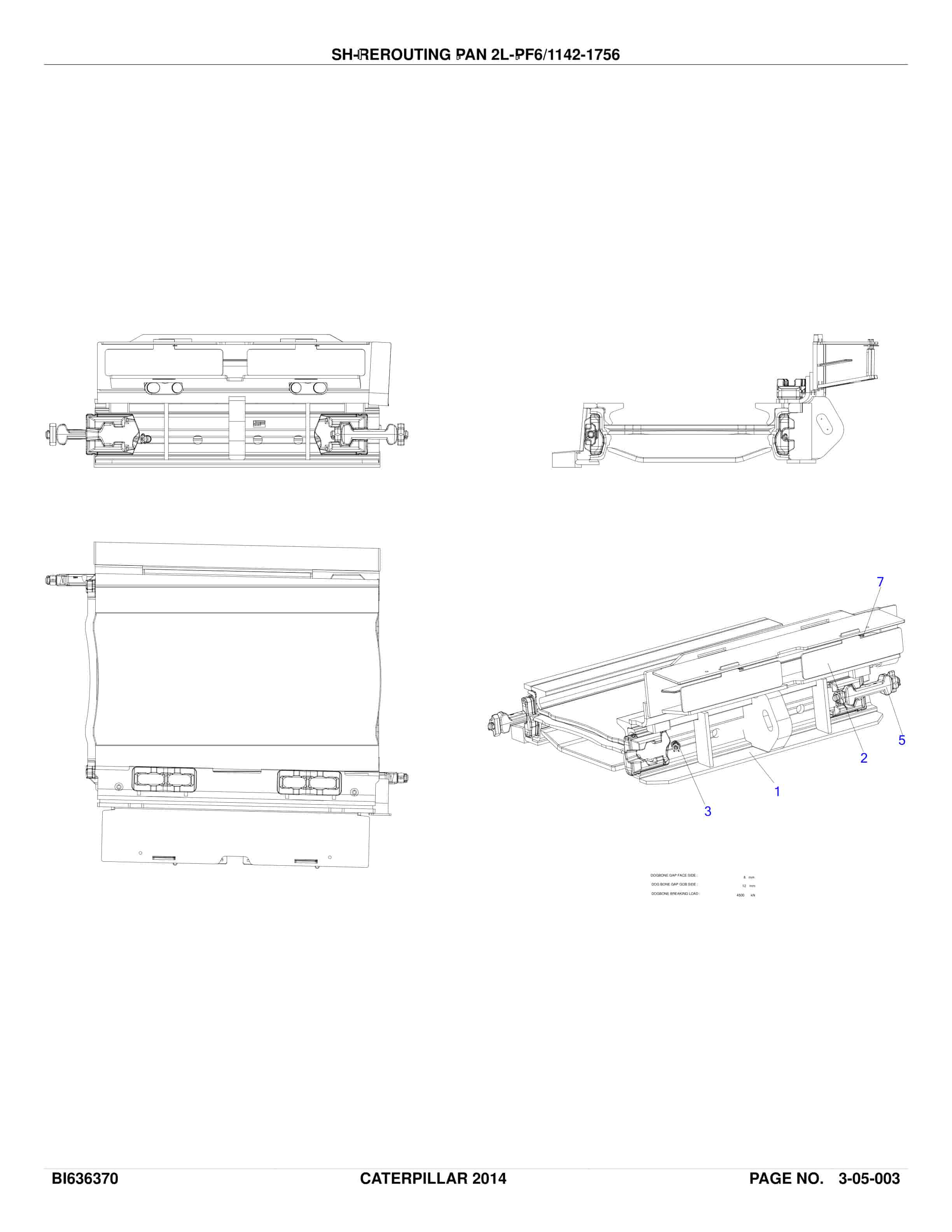 Caterpillar Longwall System Parts Catalog BI636370-3