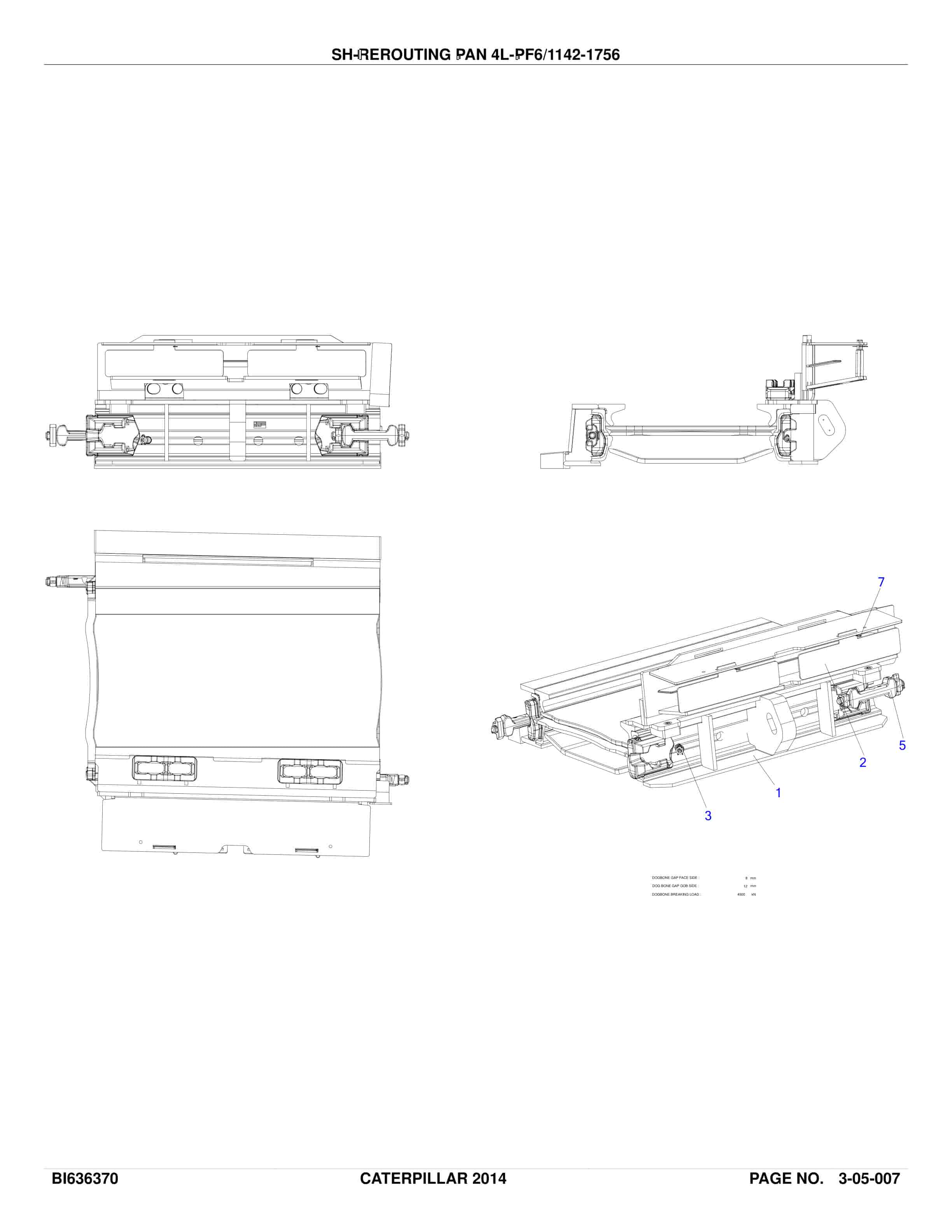 Caterpillar Longwall System Parts Catalog BI636370-5