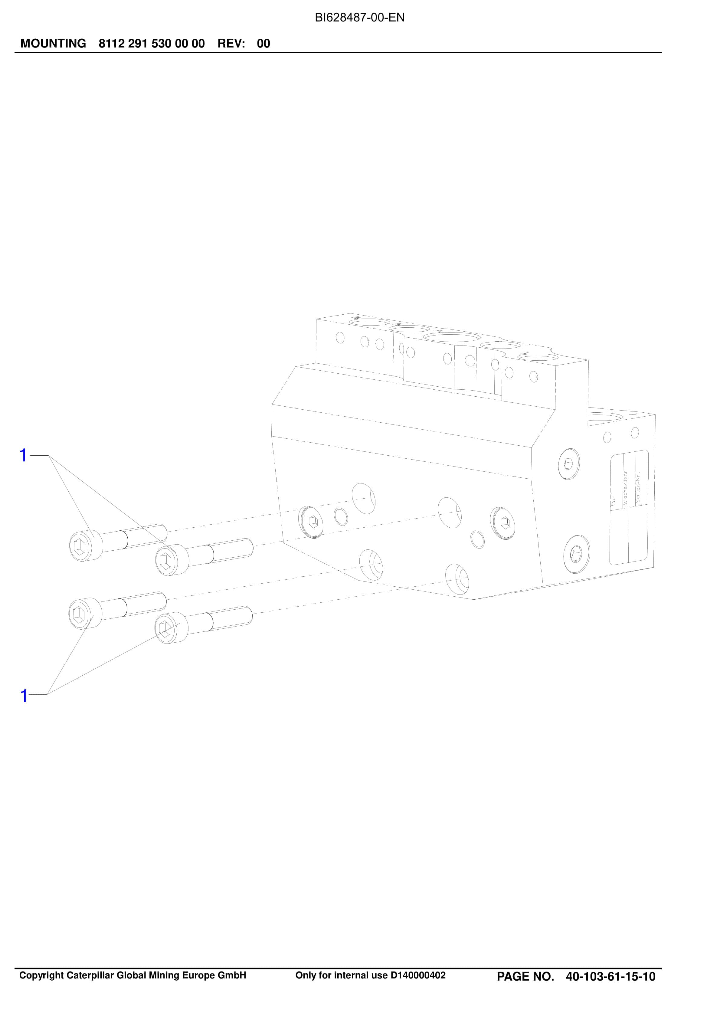 Caterpillar Longwall System Parts Manual BI628487-5