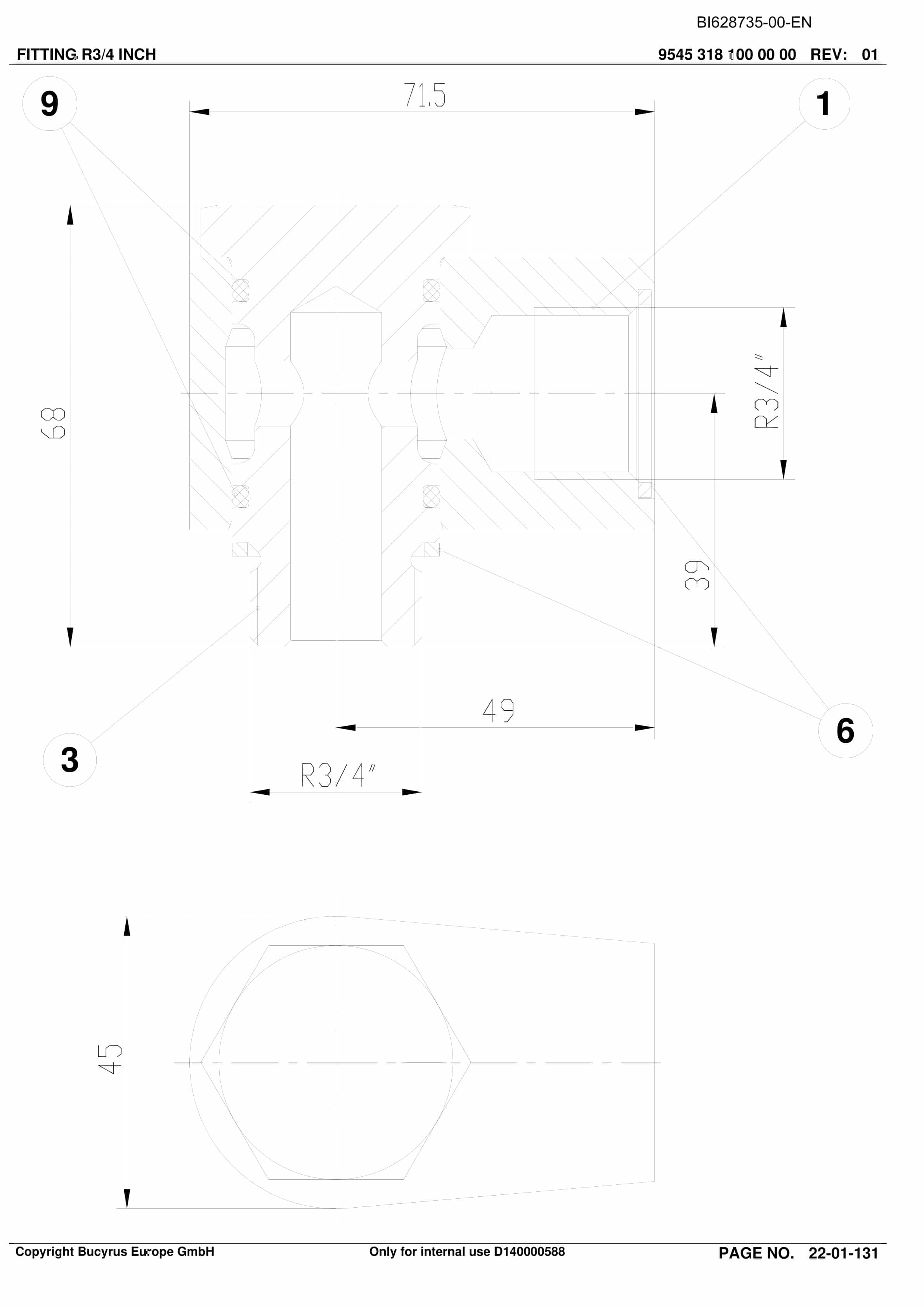 Caterpillar LTCC Longwall System Parts Manual BI628735-3