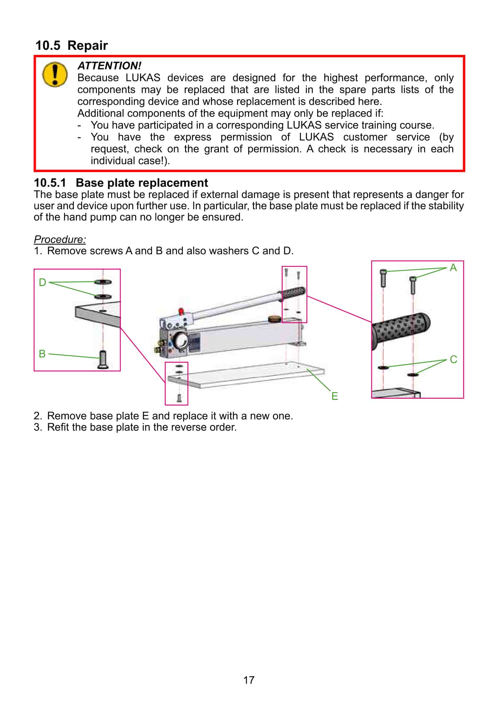 Caterpillar Lukas HAnd Pump Operation And Maintenance Manual BI636392-2