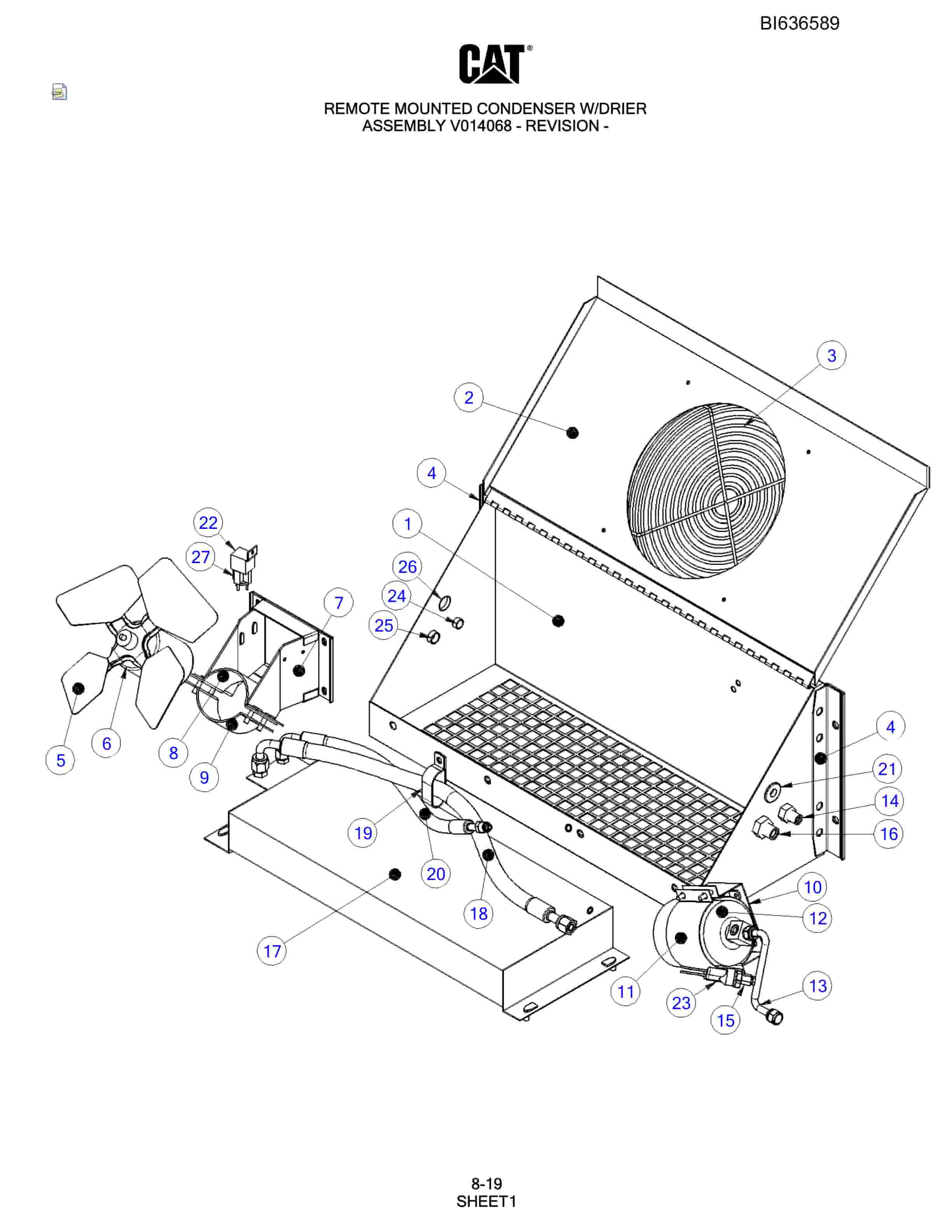 Caterpillar MD5075 Hydra-Track Drill Parts Manual BI636589-5