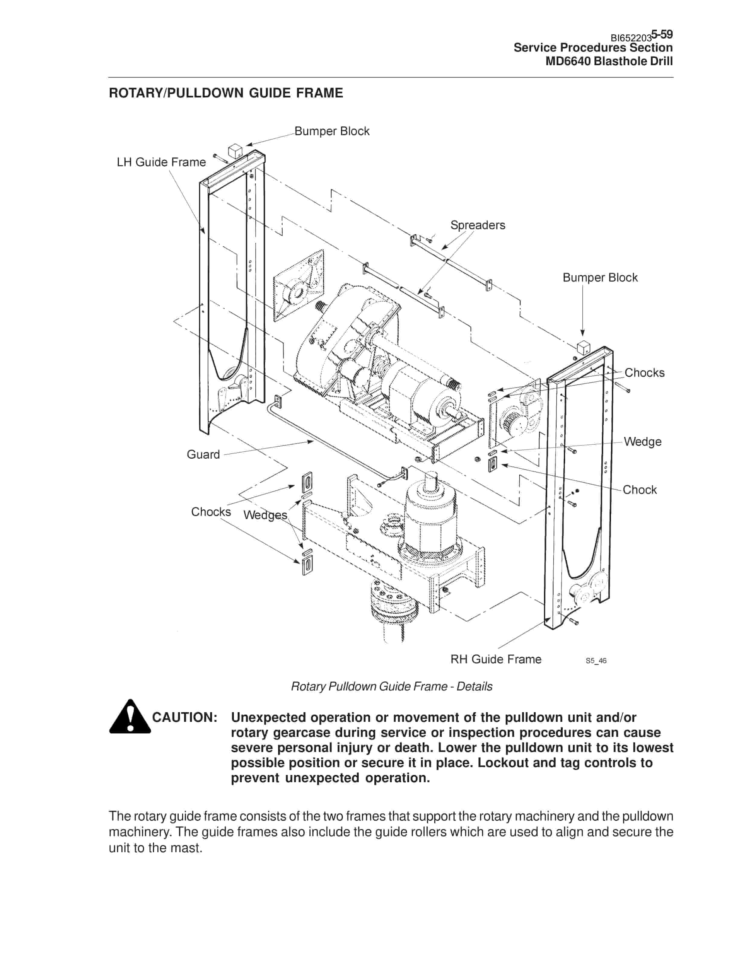 Caterpillar MD6640 Blast Hole Drill Operation And Maintenance Manual BI652203-3