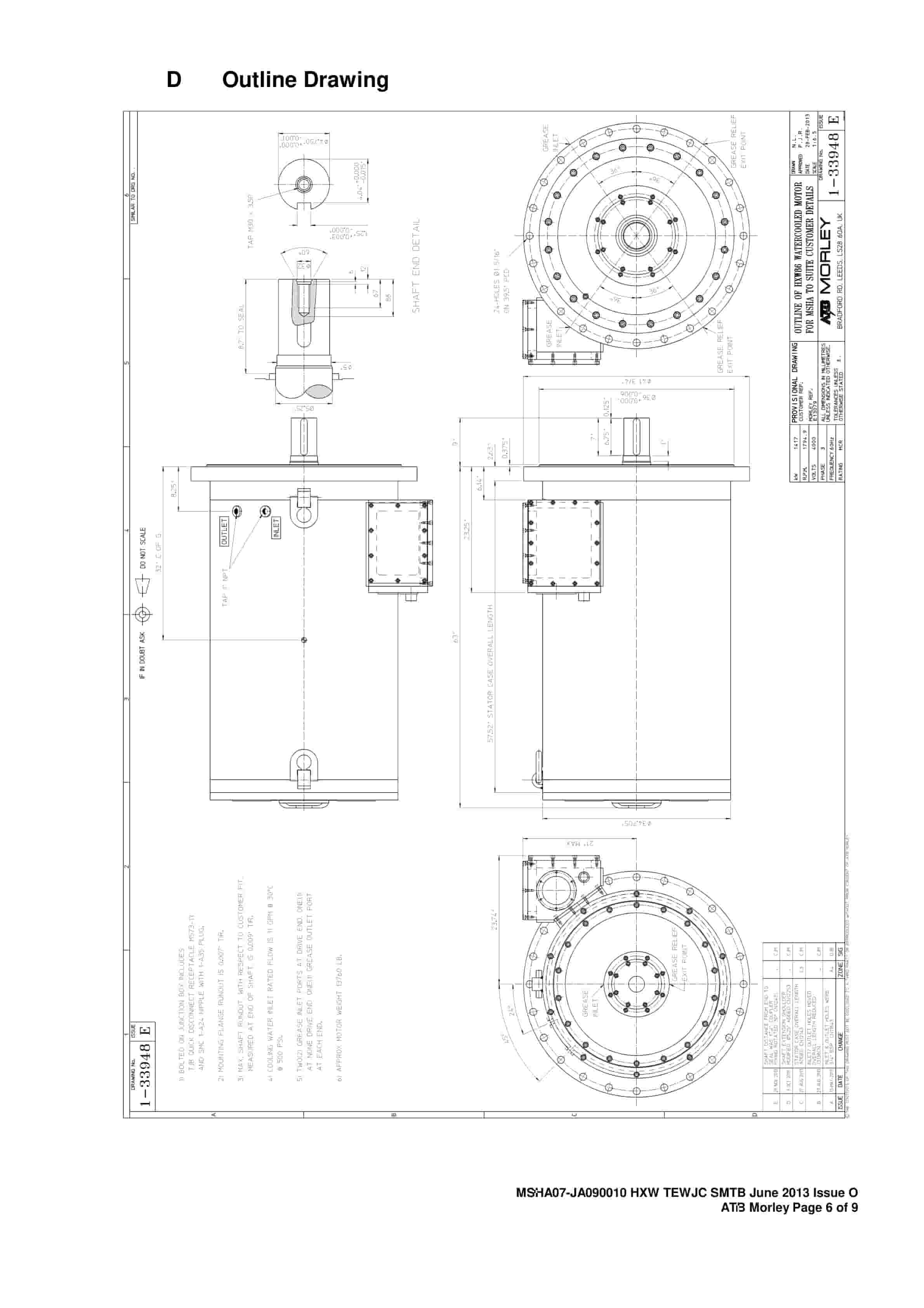 Caterpillar Morley Motor Operation And Maintenance Manual BI636372-5